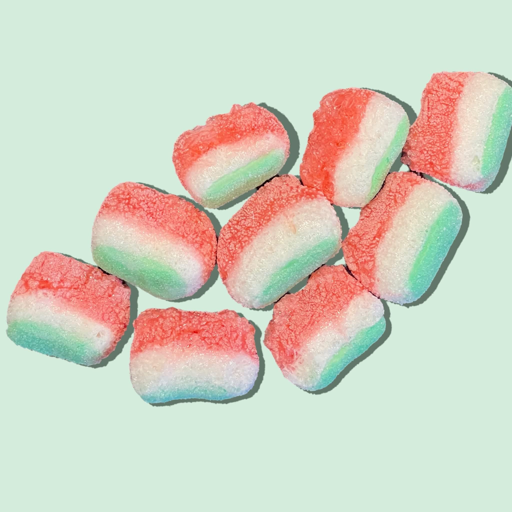 FREEZE DRIED WATERMELON SLICES GUMMY SWEETS
