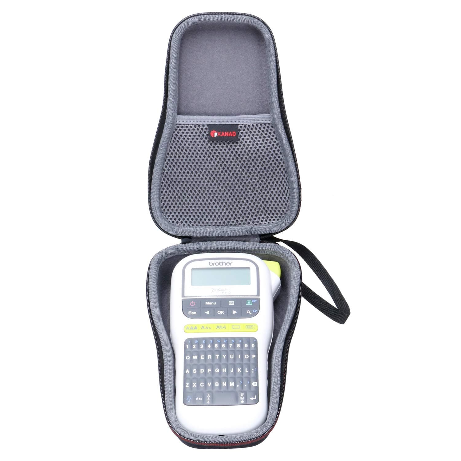 XANAD Hard Case for Brother P-touch/PT-H110 / PT-E110 / PT-H200 / PT-H101 / Dymo/LT-100H / 160/280 / Label Maker Printer (Black)