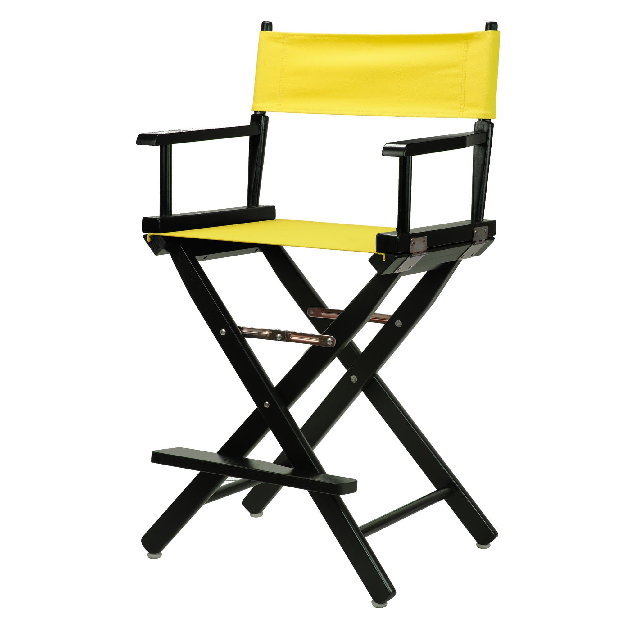 Director's Chair ,Black Frame/Yellow Canvas,24" - Counter Height