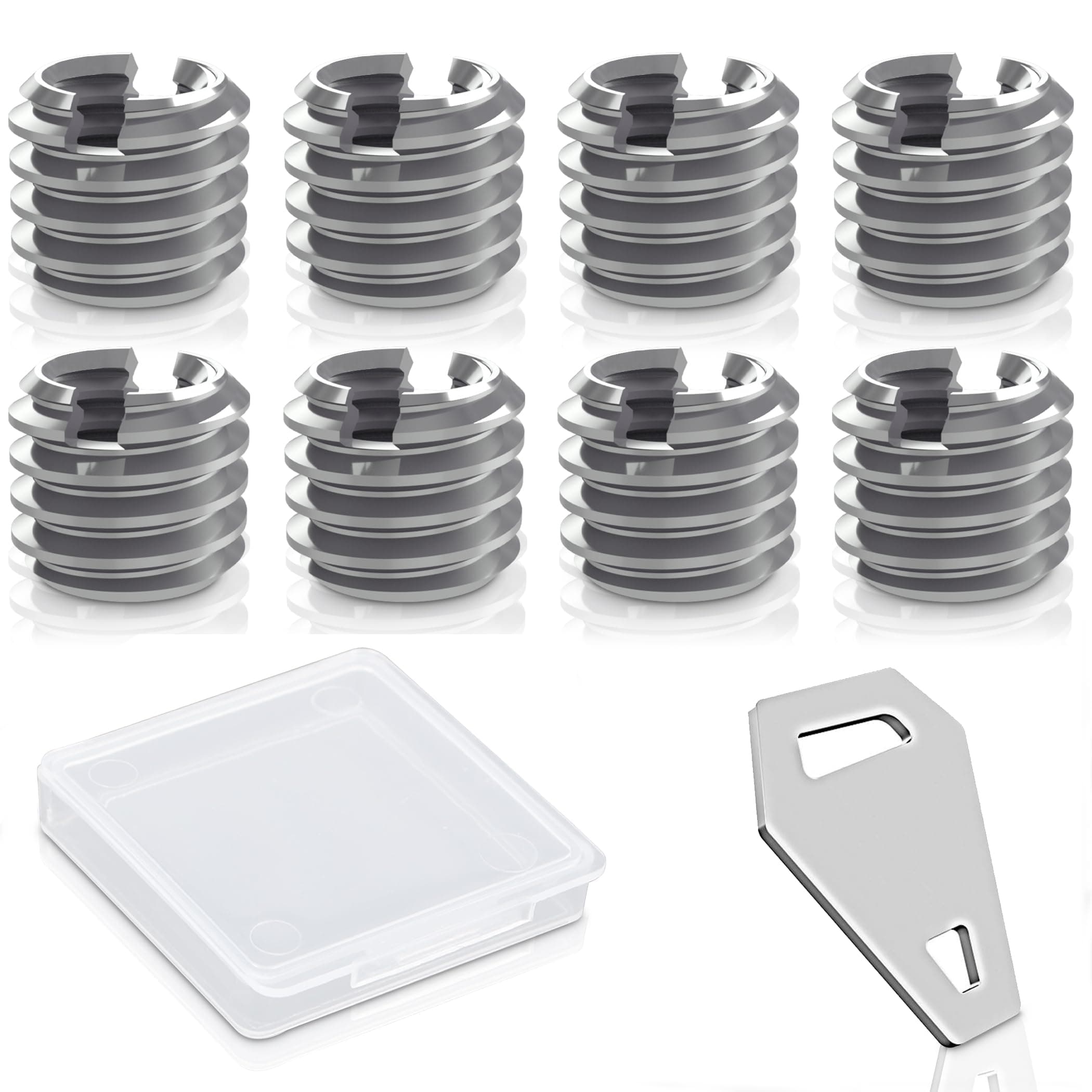 3/8" to 1/4" Bushing Convert Screw Adapter Tripod Ballhead Reducer, 1/4" to 3/8" Camera Convert Screw Adapter Mount for Tripod, Monopod, Ballhead, Video Light Stand & DSLR SLR cameras, Stainless Steel