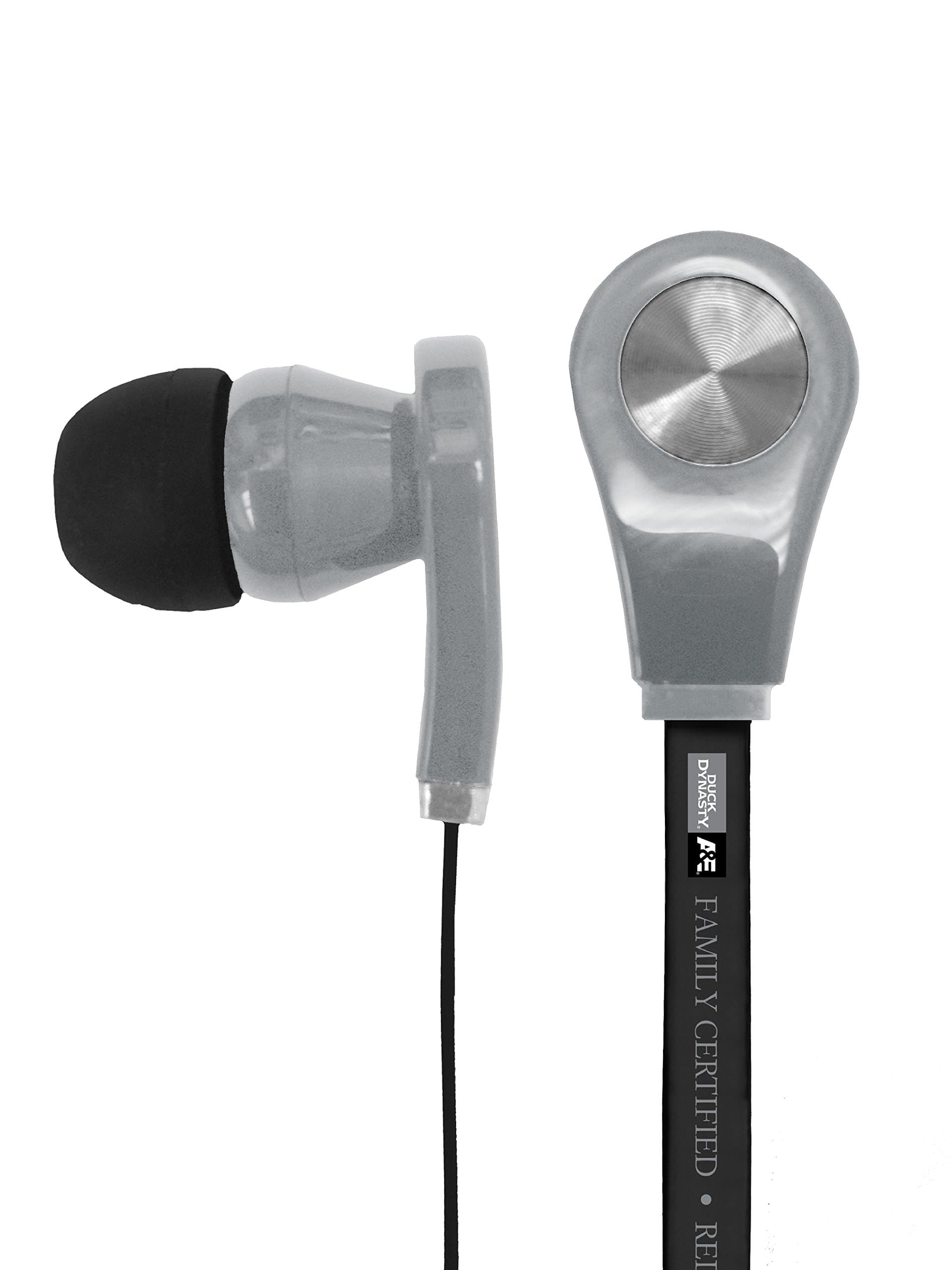 Duck Dynasty 10333-SIL Earbuds with Mic, Silver