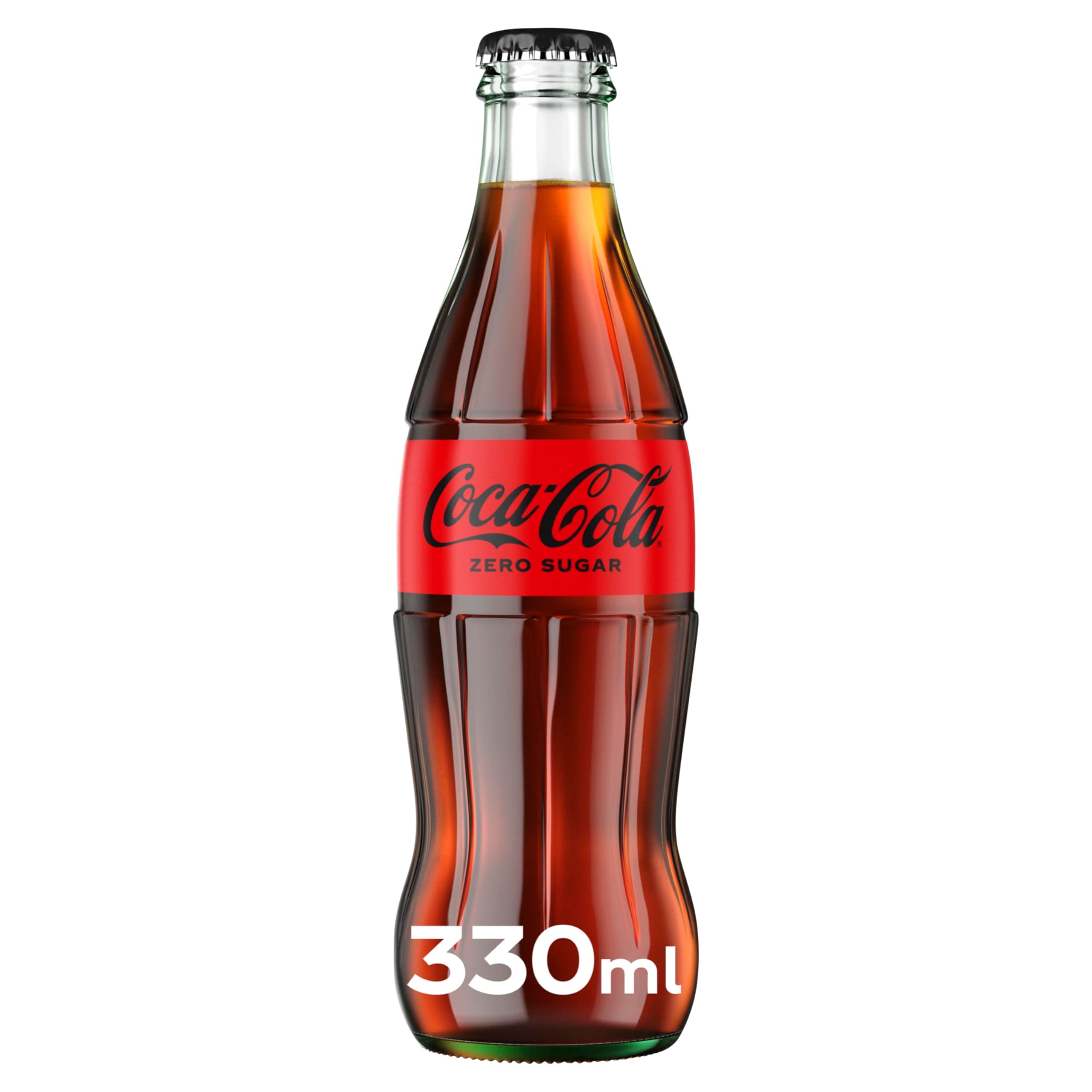 Coca-Cola Zero Glass Bottles 330ml (Pack of 24)