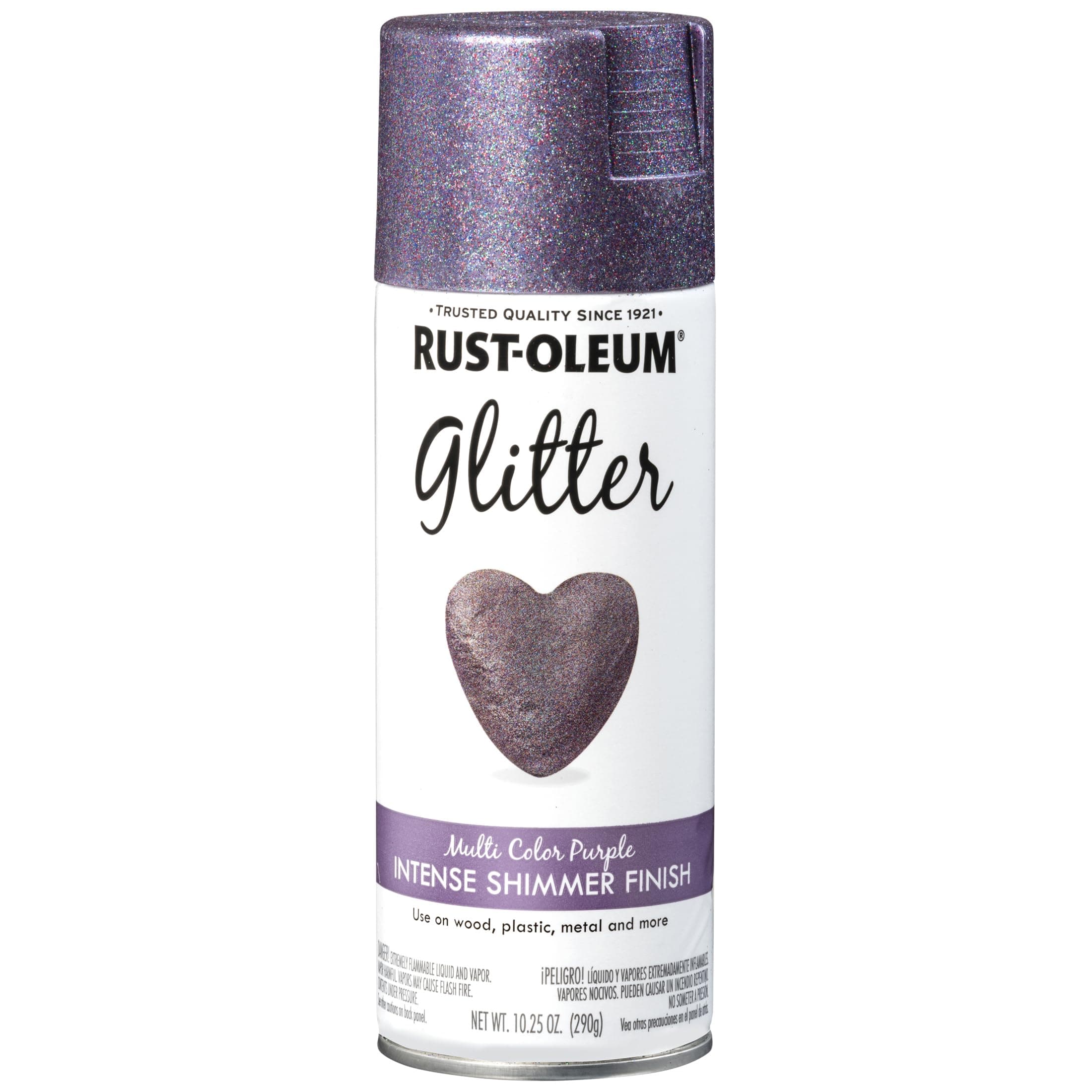 342607 Specialty Glitter Spray Paint, 10.25 oz, Purple Multi-Color