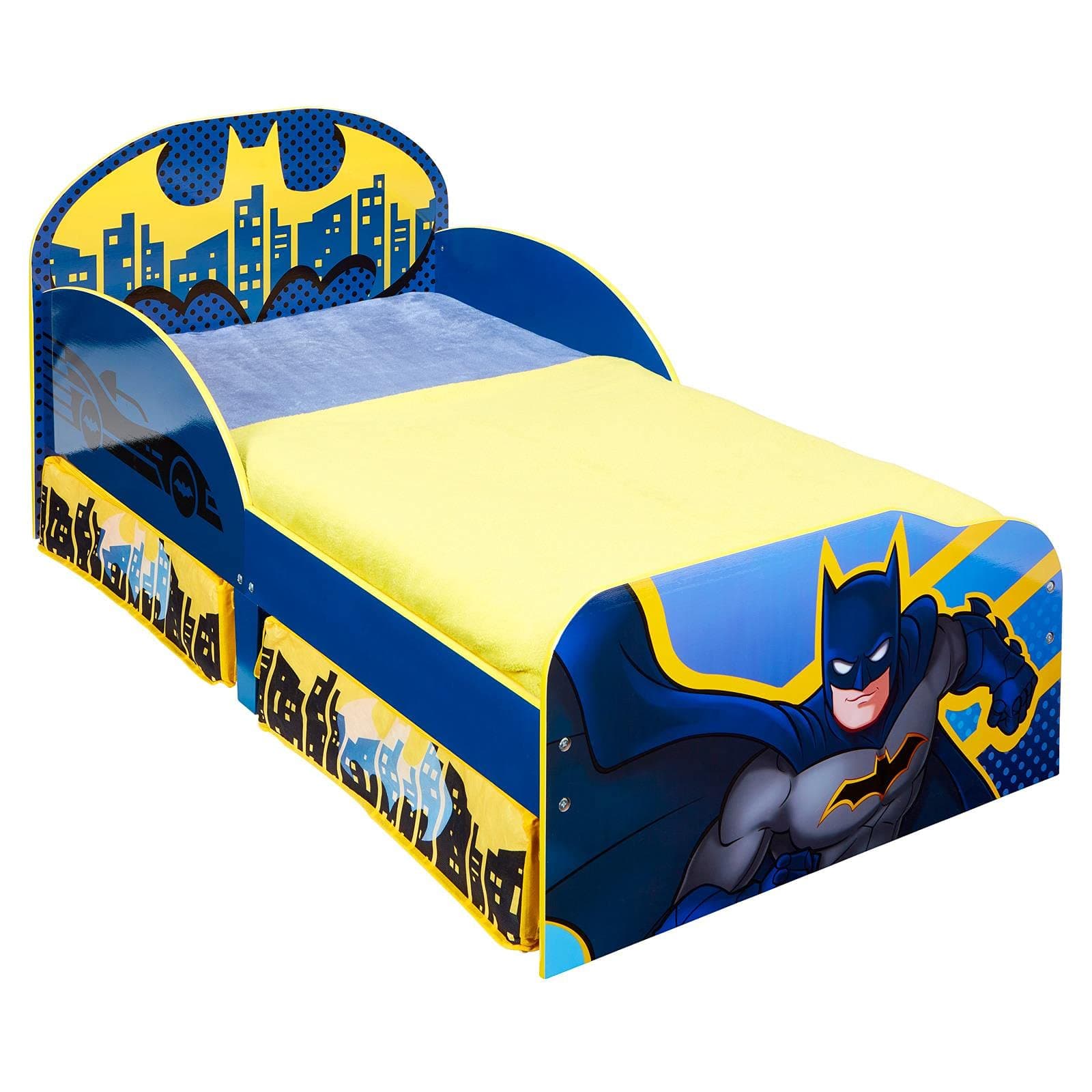 BATMAN Kids Toddler Bed with Storage Drawers