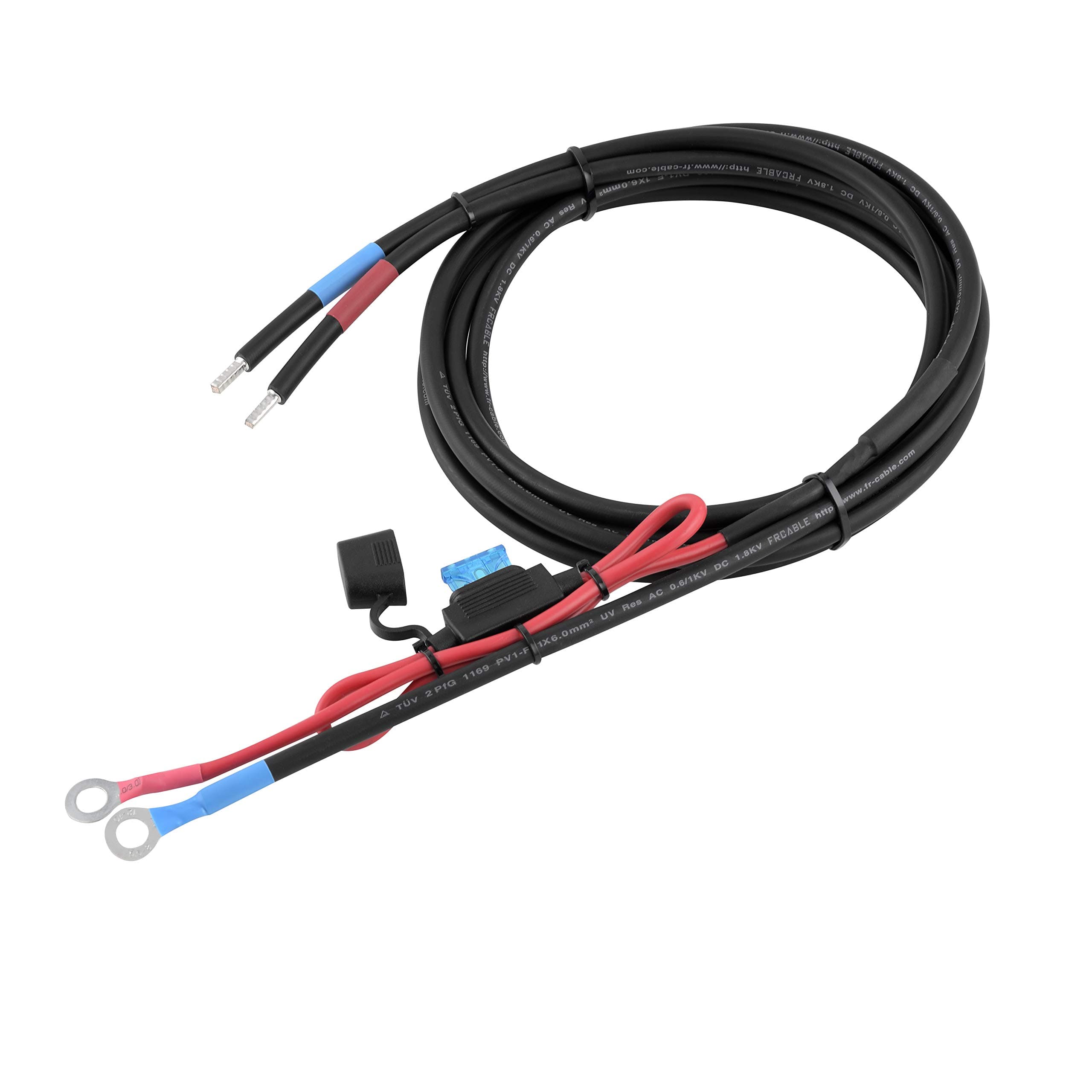 Enjoysolar 6 mm² Battery Cable Solar Charge Controller and Battery with Fuse M8 Ring Eyelets (15)