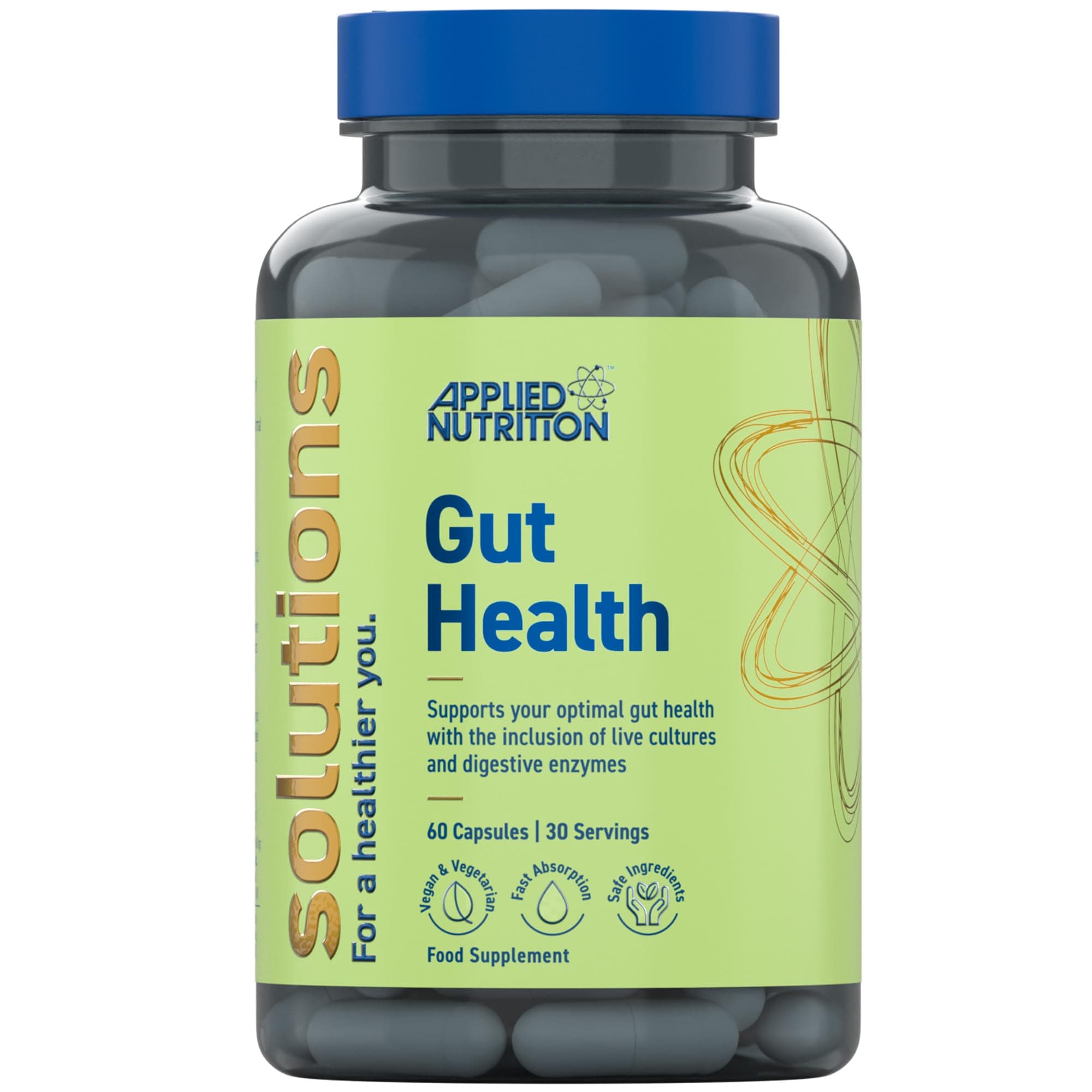 Solutions - Gut Health - Advanced Digestive Support - Best Gut Repair - Best Immune Booster - Optimal Health Benefit - (60 Capsules – 30 Servings)