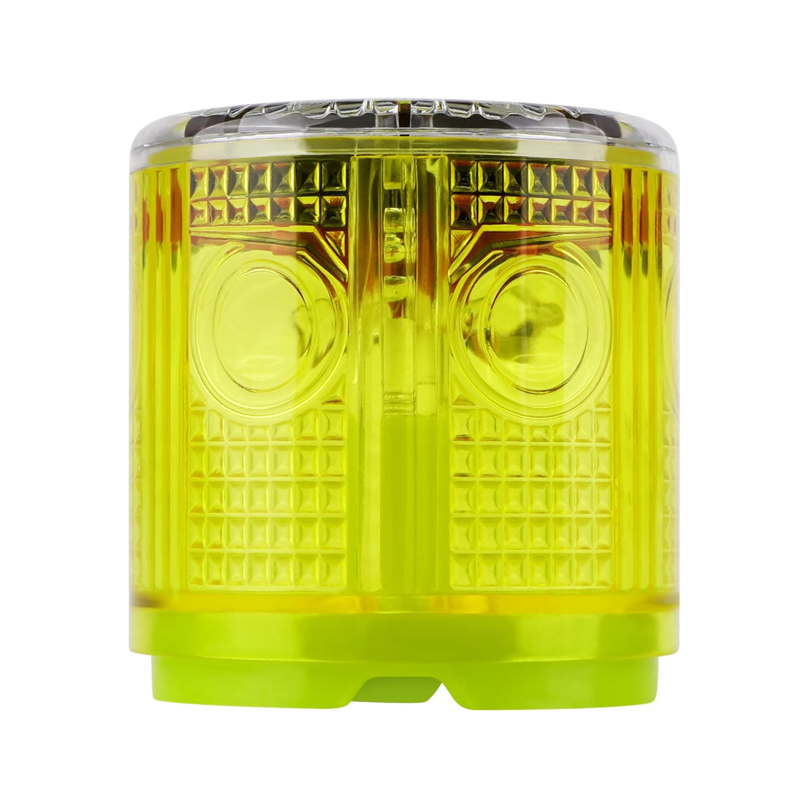 Aolyty Solar Strobe Warning Light Strong Magnetic Base Flashing Super Bright 360 Degree Automatically Turn On Waterproof for Construction Traffic Factory (Yellow)