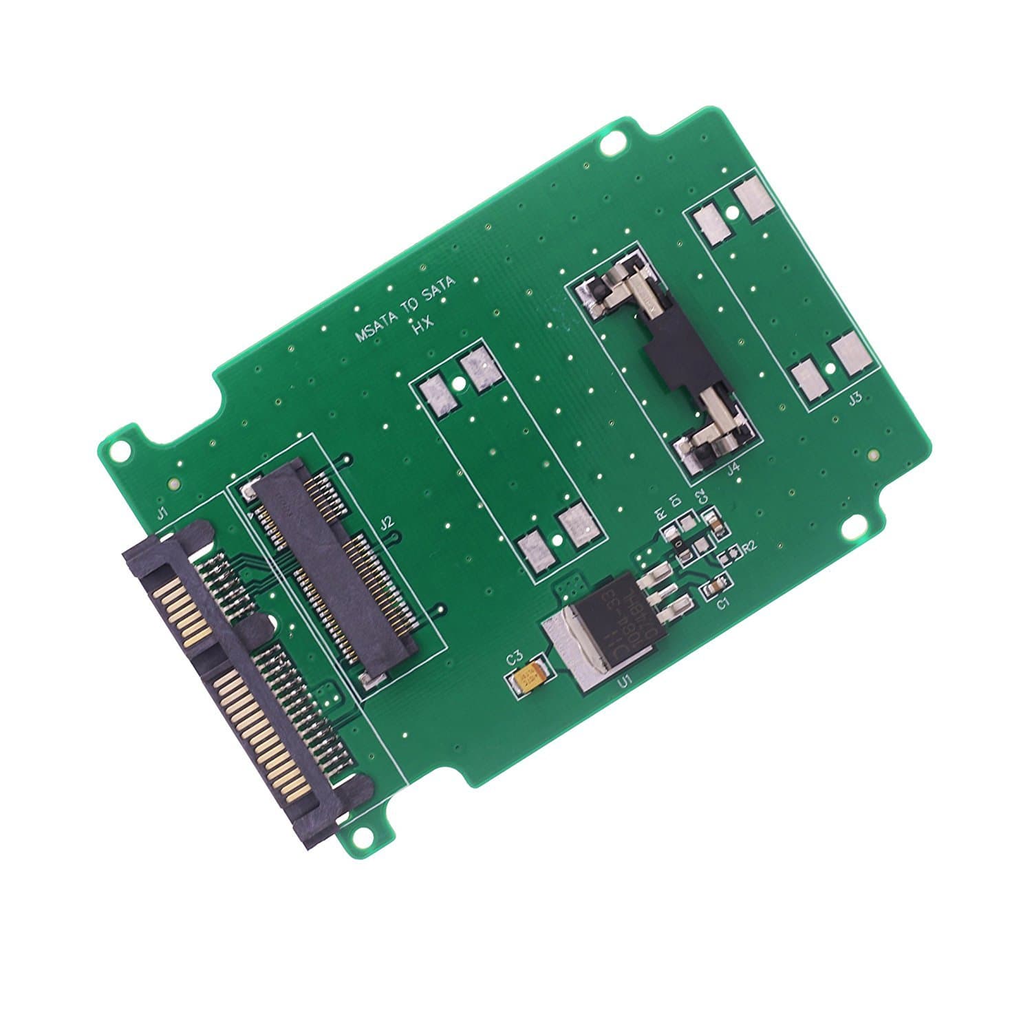 LEAGY 2.5 inch Green High Capacity High Power Serial mSATA to SATA Adapter