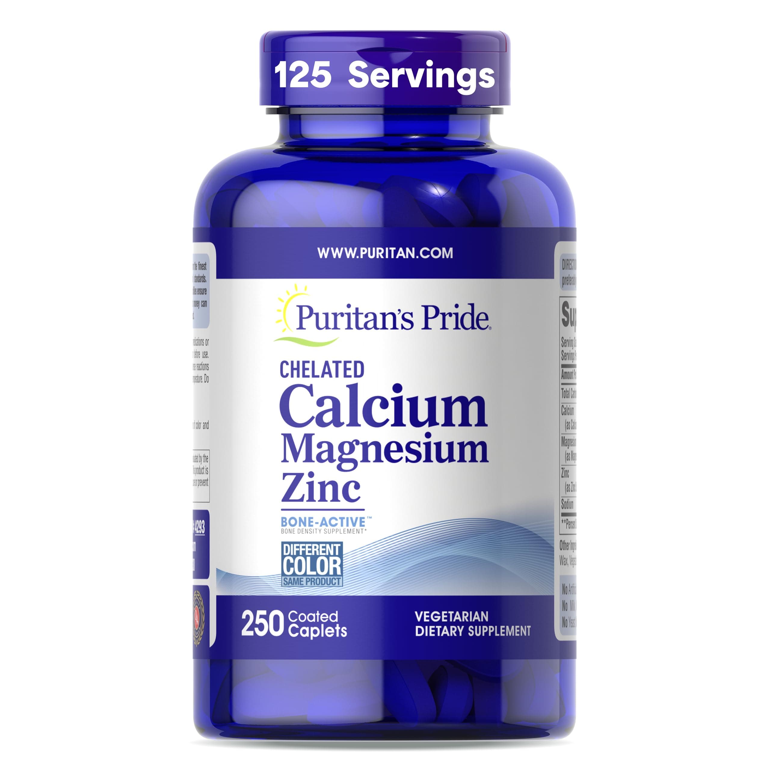Chelated Calcium Magnesium Zinc,250 Caplets
