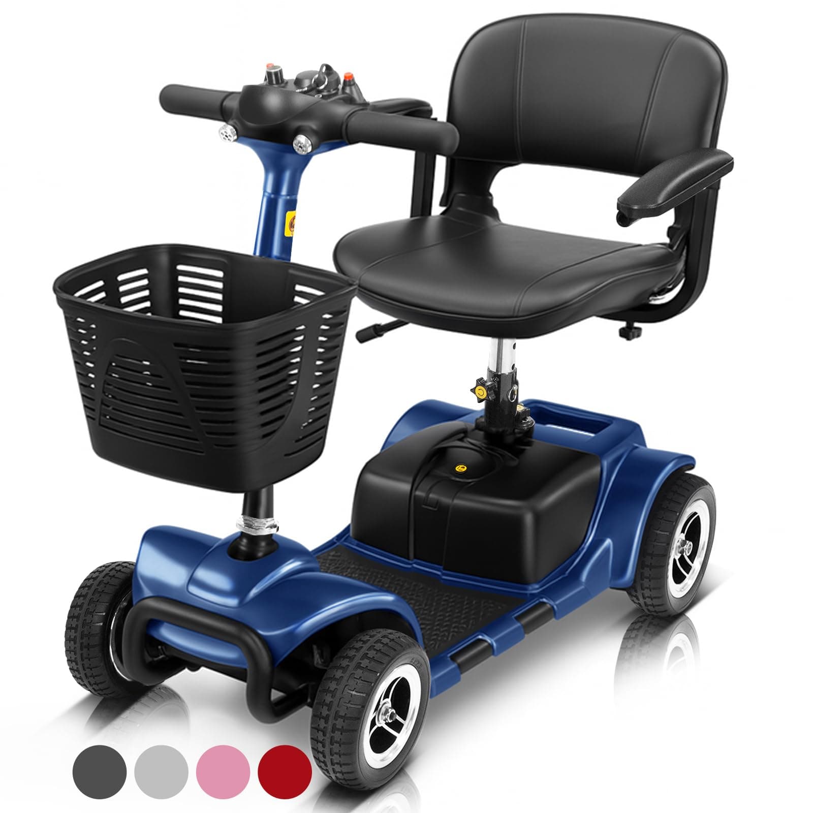 4 Wheel Mobility Scooter One Size Blue