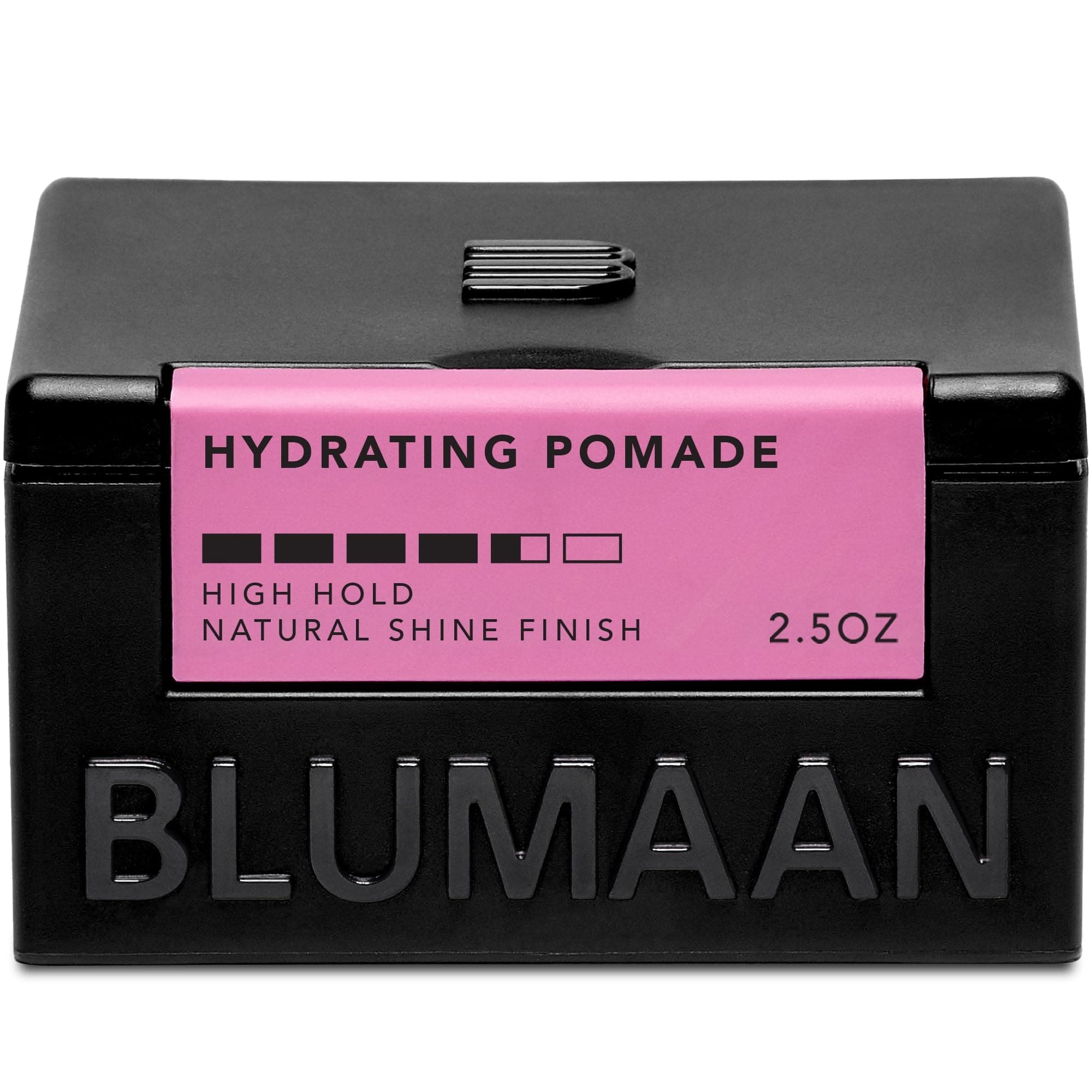 Hydrating Pomade - Low Shine, High Hold - Water Based, Easy To Wash - Ideal for Quiffs, Pompadours, Ducktails & Slick Back Looks - 2.5 oz