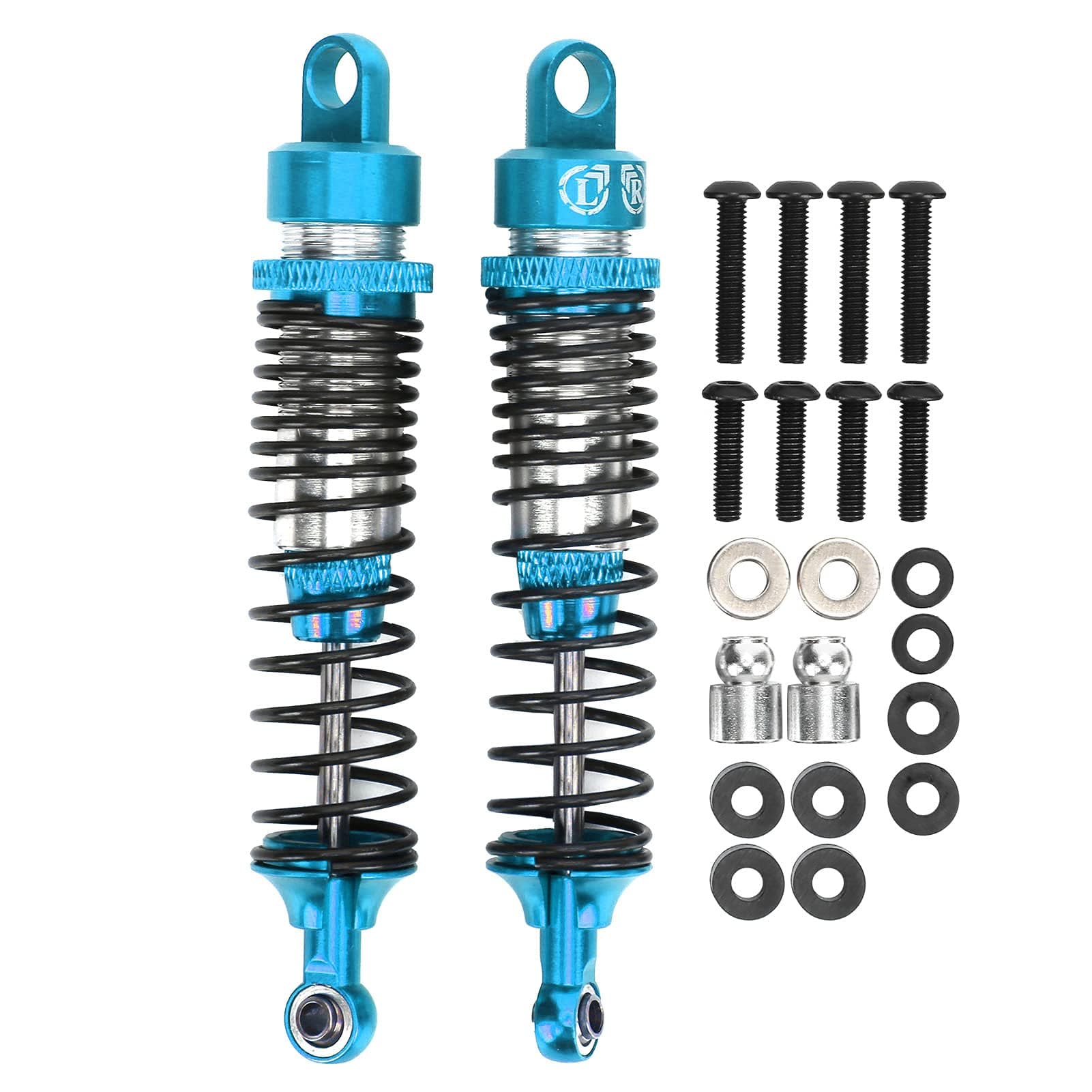 GPPX RC Car Damper Set, 100mm Shock Absorbers 2PCS Compatible with H-S-P/R-G-T/H-imoto/R-edcat 1/10 RC Car
