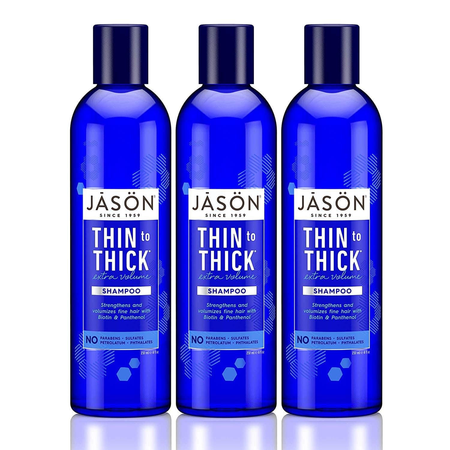 Jason(3 PACK) - Jason Bodycare - Thin To Thick Shampoo | 240ml | 3 PACK BUNDLE