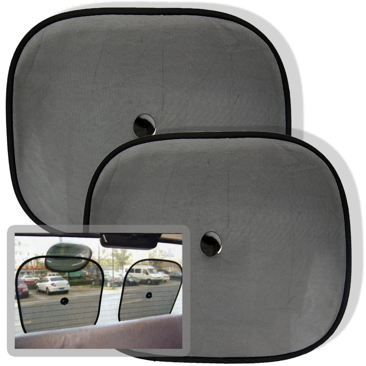 Set of 2 Car Window Sun Shade Visors