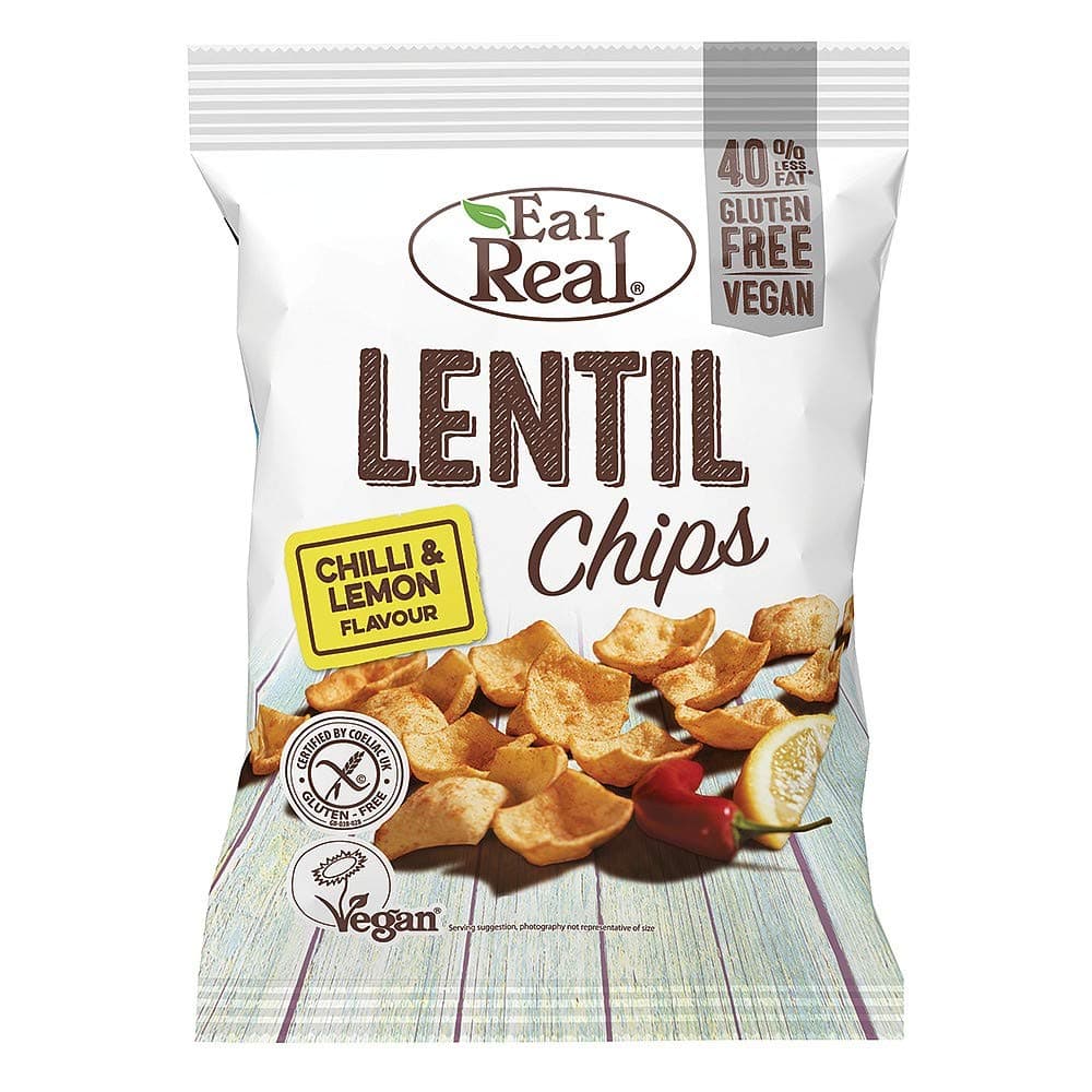 Lentil Chips Lemon Chilli 113g (Pack of 12)