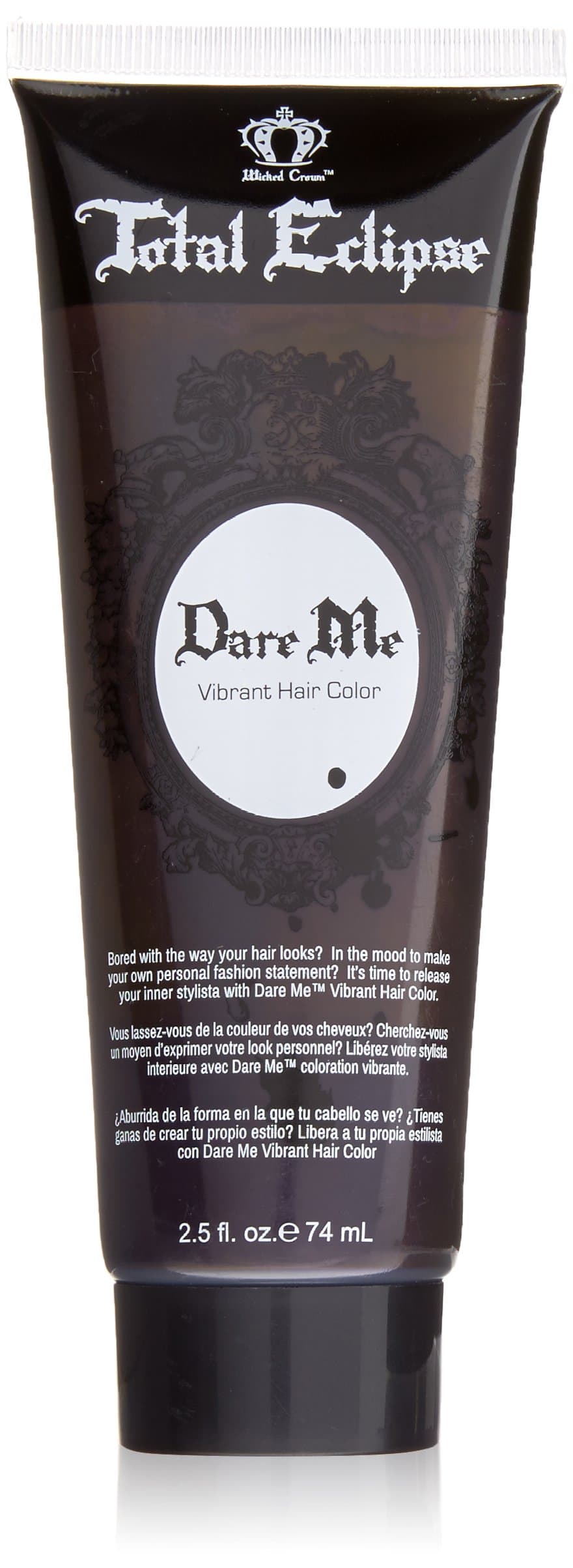 Dare Me Vibrant Hair Color Gel, Total Eclipse, 2.5 Fluid Ounce