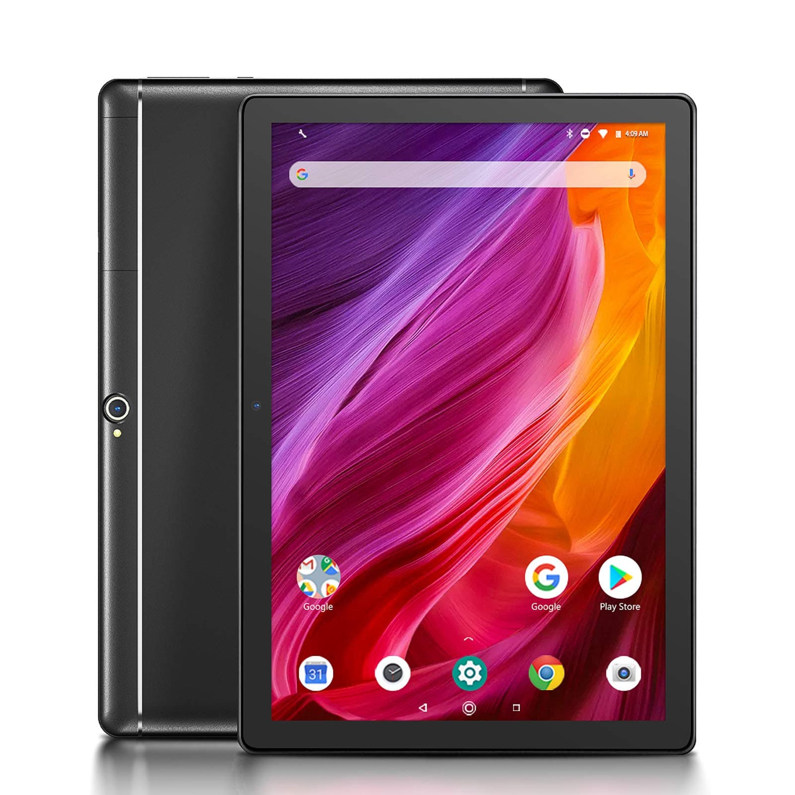 Dragon Touch 10 Inch Tablet, 2GB RAM 16GB ROM Storage, Quad-Core Processor, 10.1 IPS HD Display, Micro HDMI, Android Tablets 5G Wi-Fi, Metal Body - K10 Black