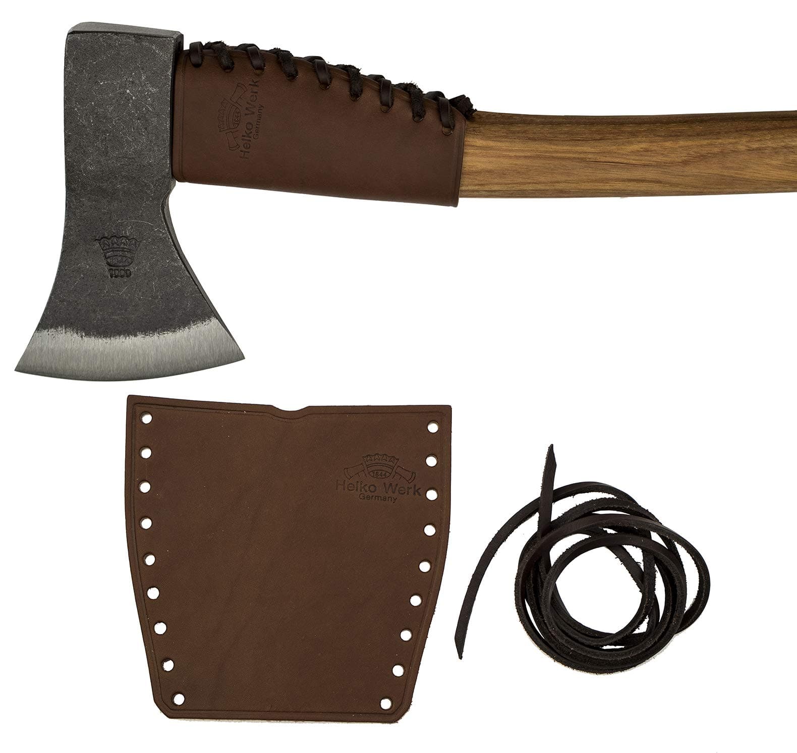 Leather Axe Handle Collar - Axe Collar, Handle Protector, and Neck Guard for Ax Handles - Fits Most Common Size Axes - Made in USA (Axe Collar Brown) #8635BR