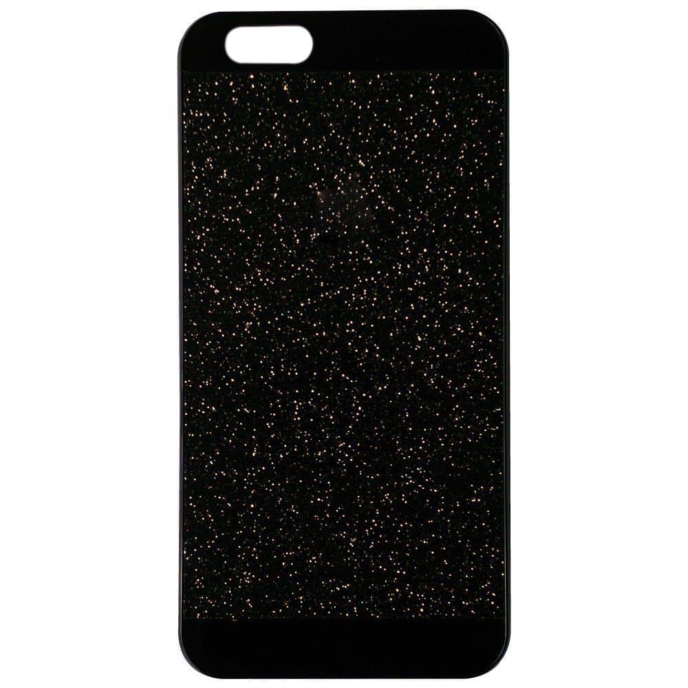 iPhone 5/5s Case ,LA GO GO(TM) Beauty Luxury Hybrid TPU Shiny Sparkling PC Hard Bling Glitter with Crystal Diamond Cover Case for iPhone 5 5s 5g - Retail Packaging (Black, iPhone 5/5S)