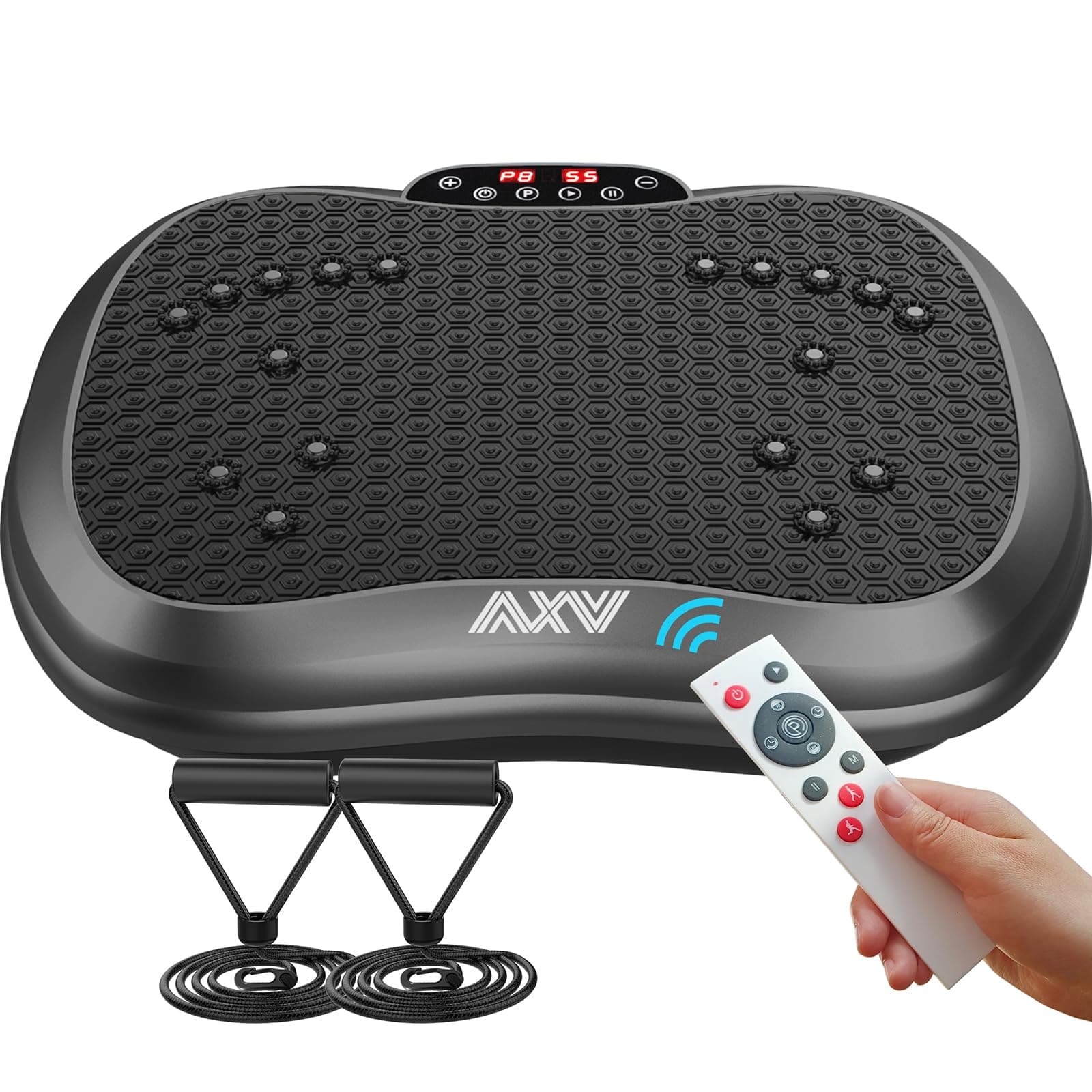 Vibration Plate Exercise Machine Whole Body Workout Portable Mini Vibrate Fitness Platform Lymphatic Drainage Machine for Weight Loss Shaping Toning Wellness Home Gyms Workout (Mini)