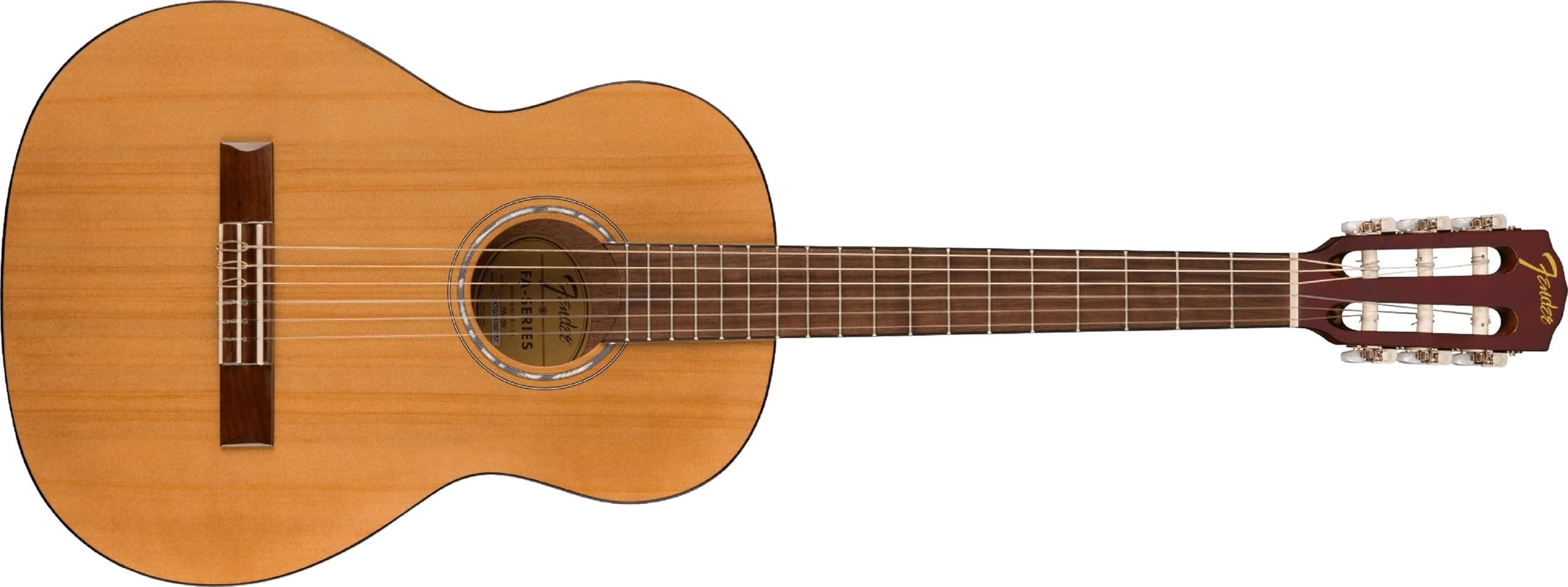 FA-15N 3/4 Scale Nylon String Acoustic Guitar, Natural, with Gig Bag