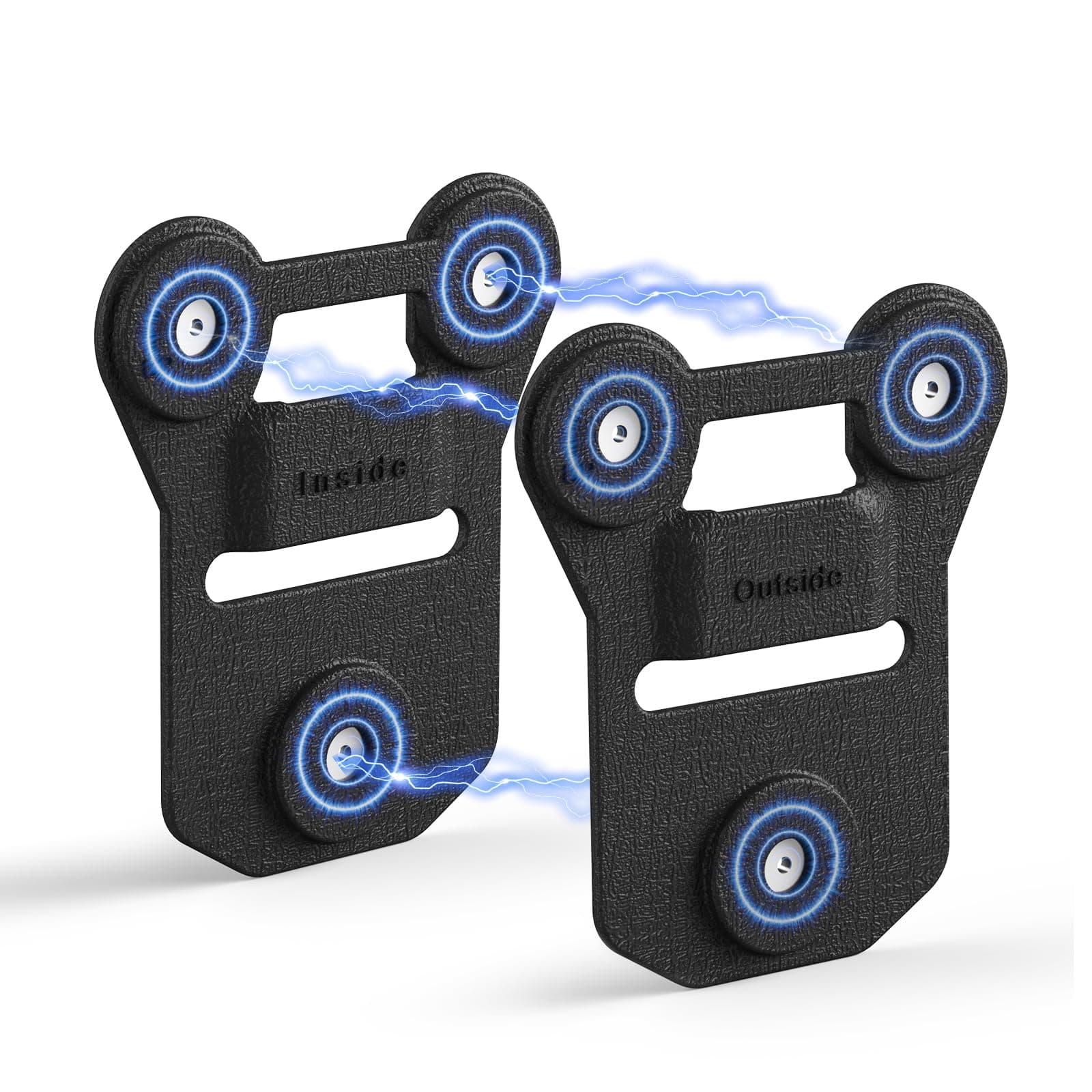 Body Camera Magnet Mount, 6pcs/8pcs Magnets Optional, Universal Magnetic Suction Back Clip, Make from Black Silica, Stick to Clothes for Universal All Brand Body Camera (12x10cm)