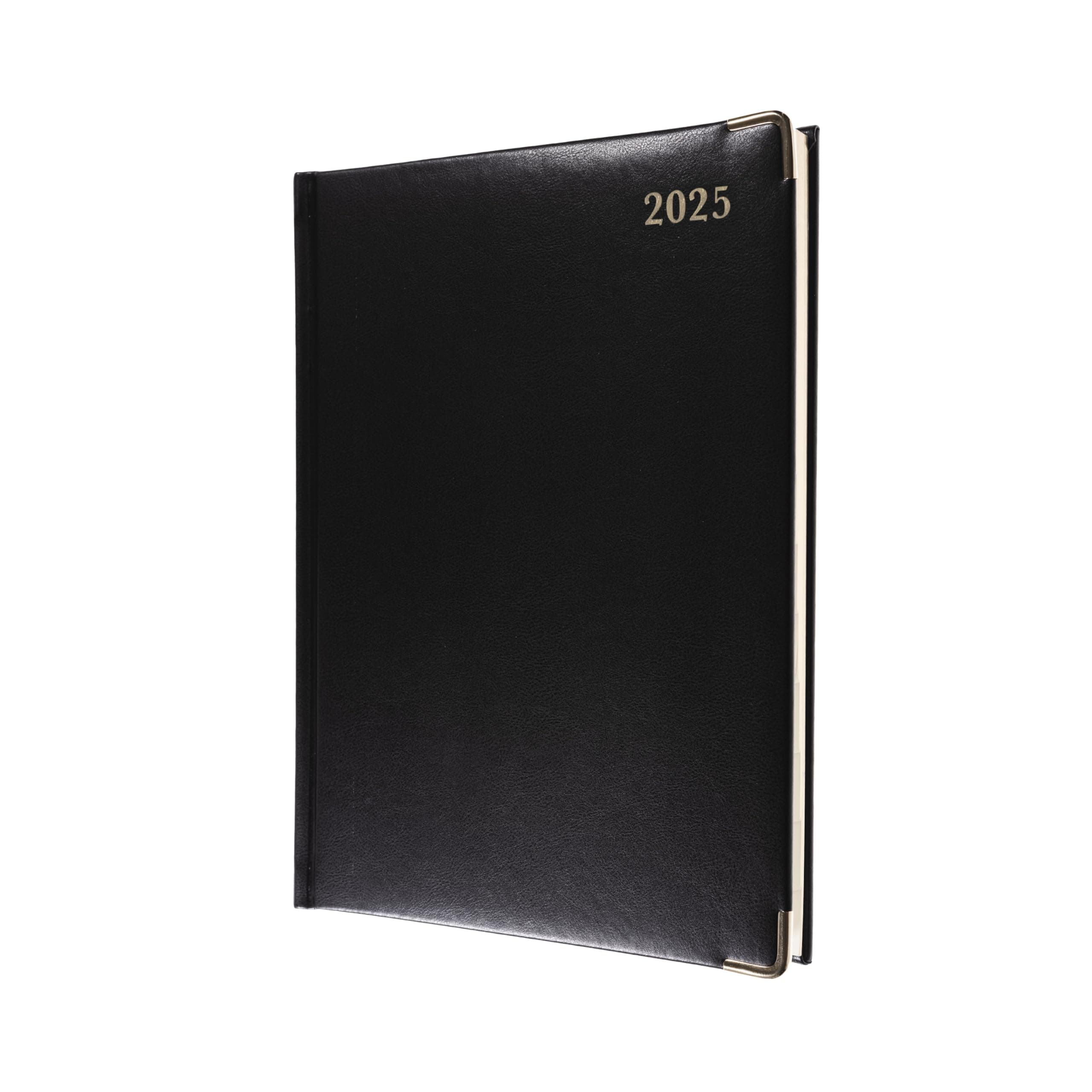 Collins Classic 2025 Diary for Professionals - Manager Week to View Business Planner (with Appointments) - Black - (1210V.99-25) - Premium Appointments Planner with Luxury PU Leather Cover