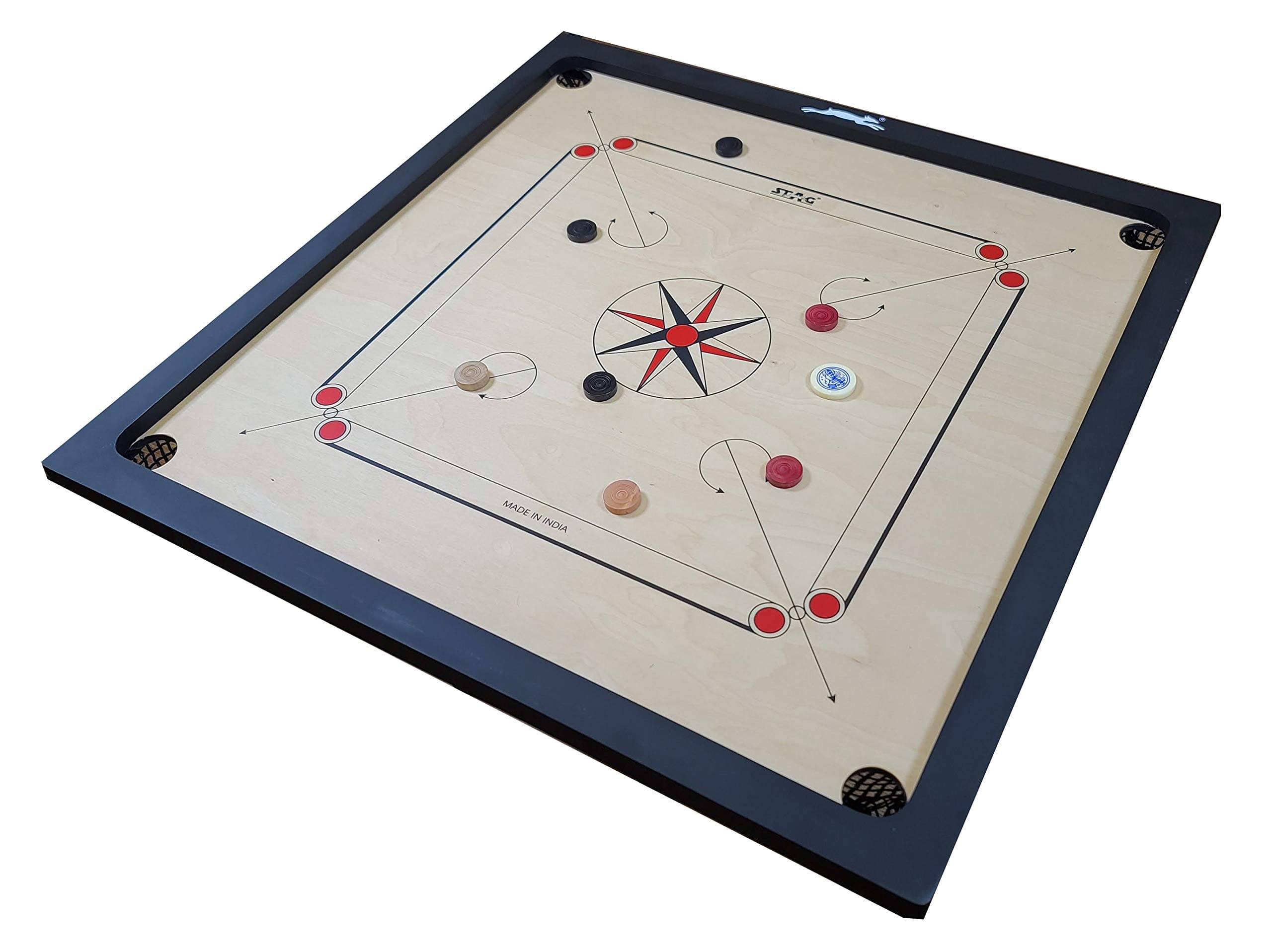 Hobby Carrom Board Game with Coins and Striker