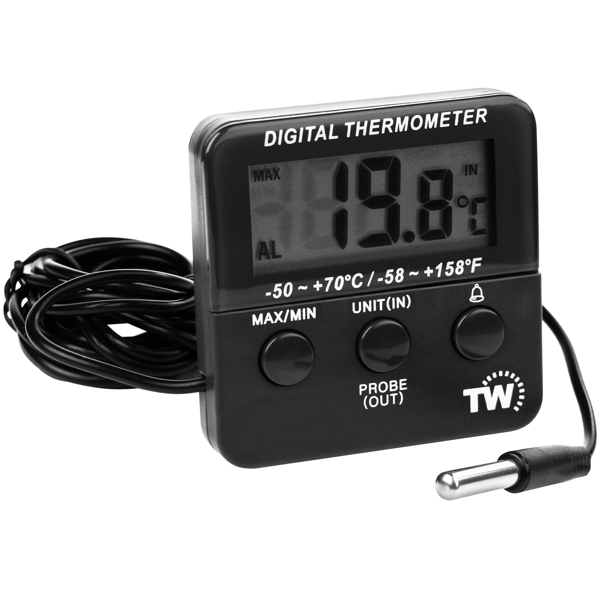 Digital Fridge Thermometer with Alarm and Max Min Temperature Feature Freezer Chiller Cooler