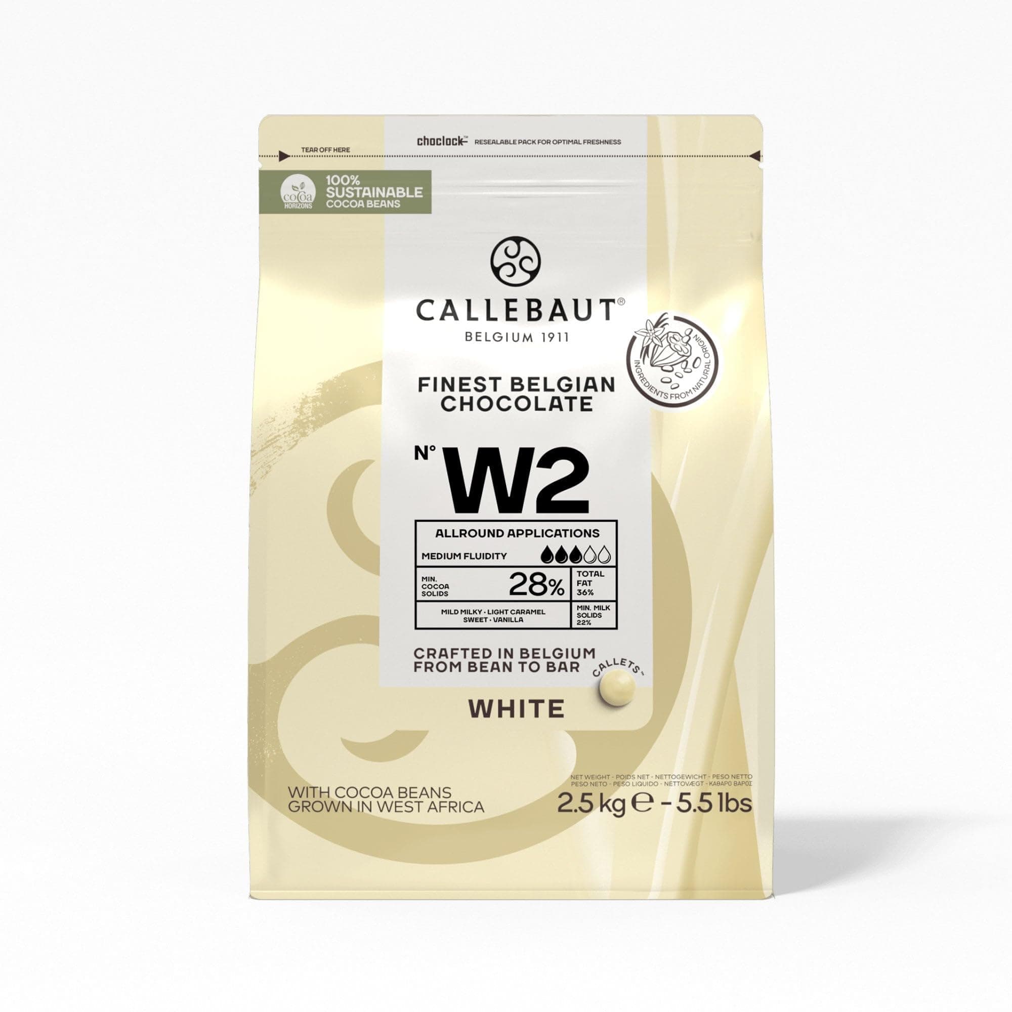 Callebaut White Couverture Chocolate 2.5 Kg