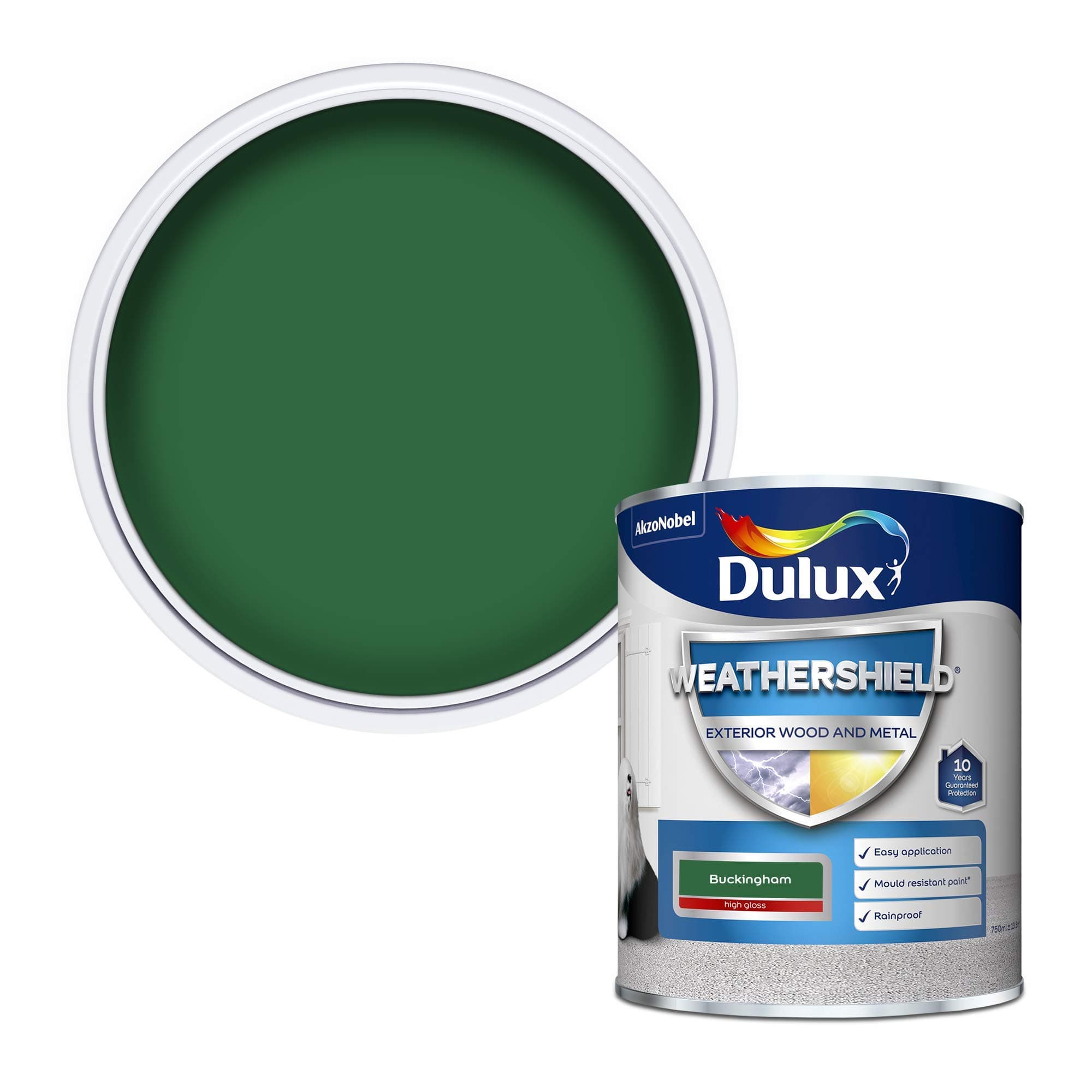 Weather Shield Exterior High Gloss Paint, 750 ml - Buckingham