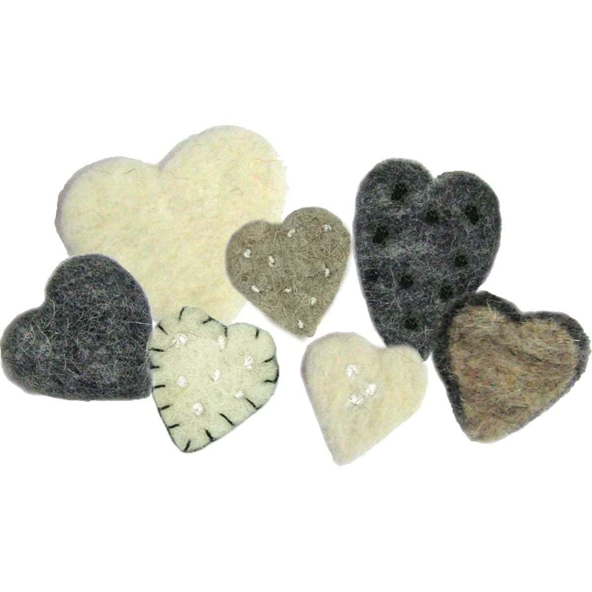 Dimensions Needlecraft Felt Embellishments, Heart Mix