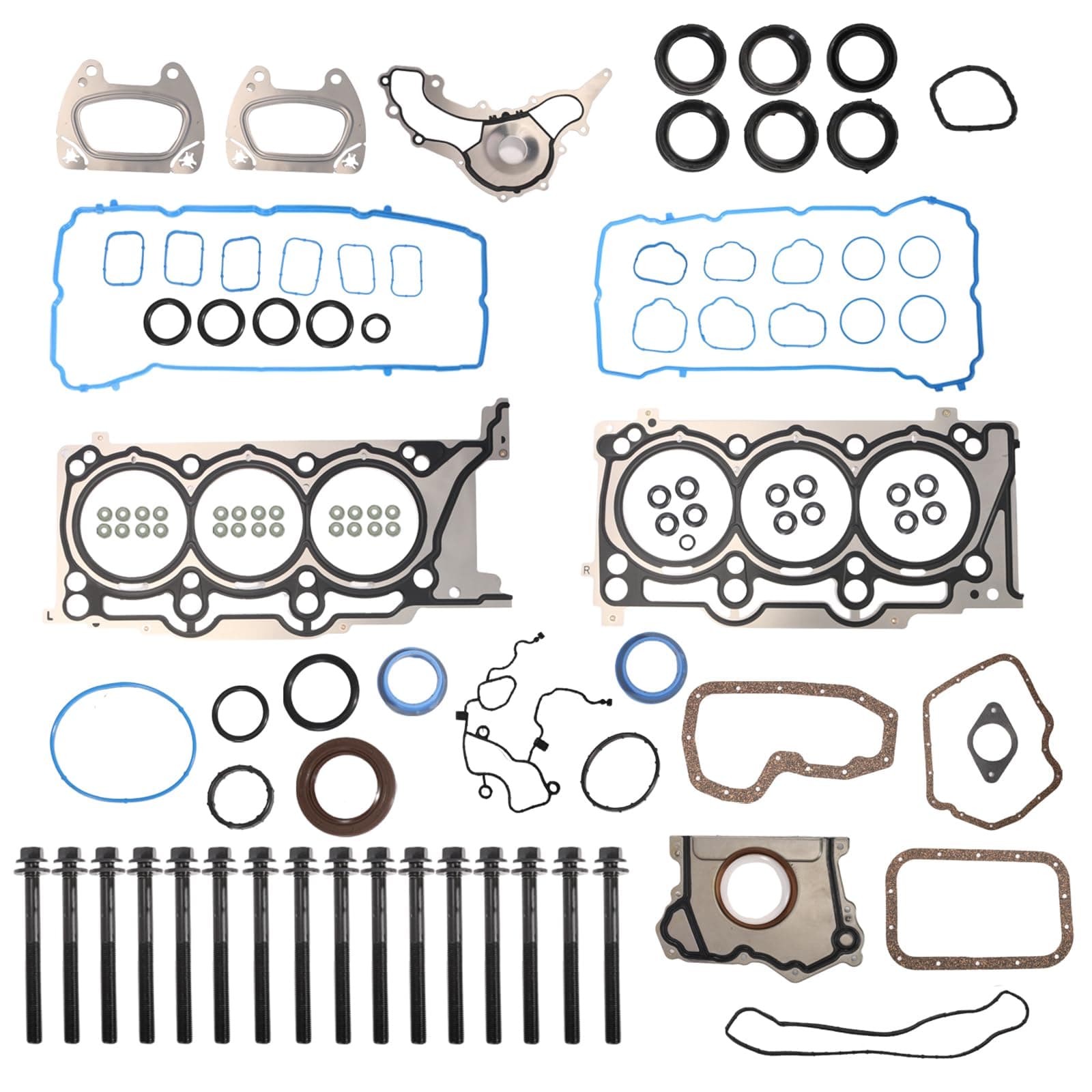 Cylinder Head Gasket Set, Engine Head Gaskets kit for Chrysler 200/300, for Dodge Challenger/Charger, for Jeep Grand Cherokee/Wrangler, for Ram 1500 2011-2016, 3.6L V6 DOHC, OE# HS26541PT, ES72467