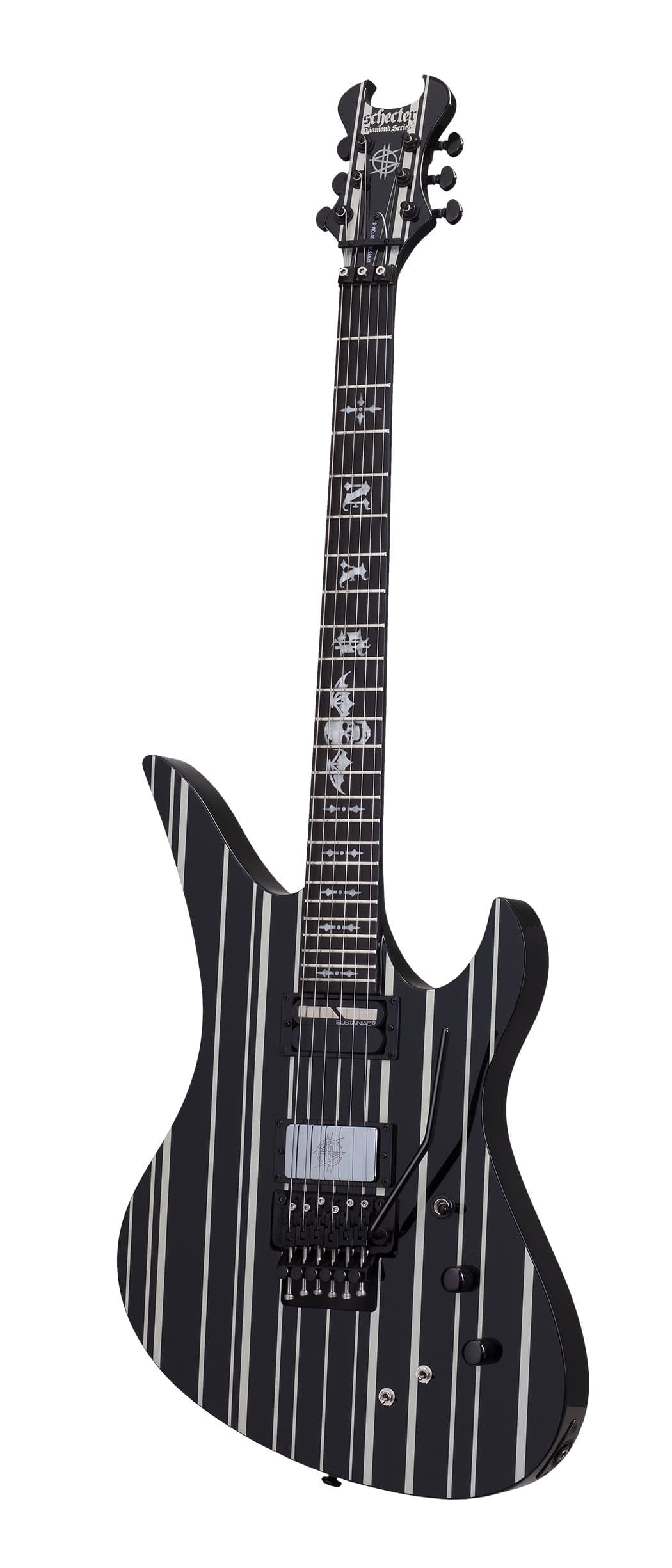 Synyster Gates Custom-S - Black with Silver Stripes