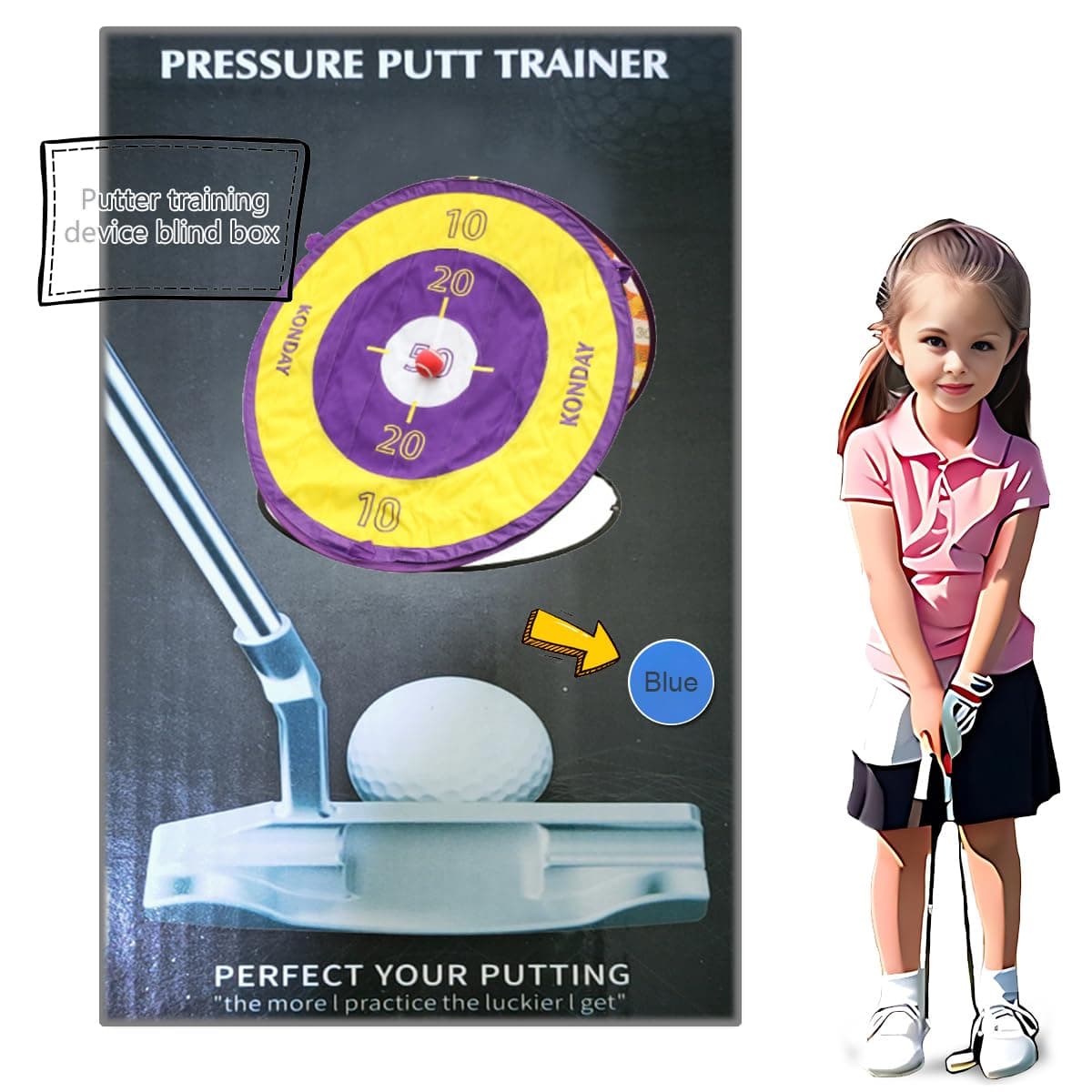 Master The Perfect Putting Stroke with Putting Trainer - Take Your Golf Technique to New Heights, Putting Trainer Blind Box - Exclusive for Clubs