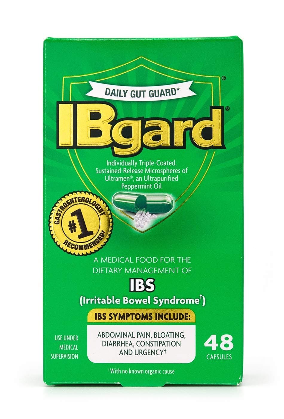 IBgard® for Irritable Bowel Syndrome, Value 5 Pack (48 Capsules Each)