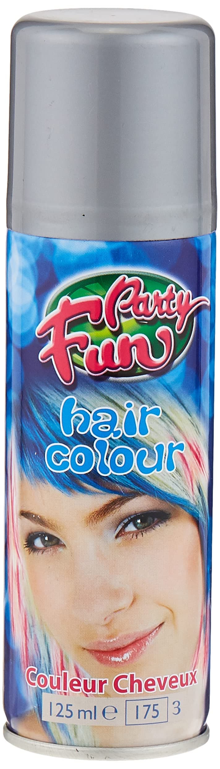 Party Fun Hair Colour Spray, 125 Ml, Silver