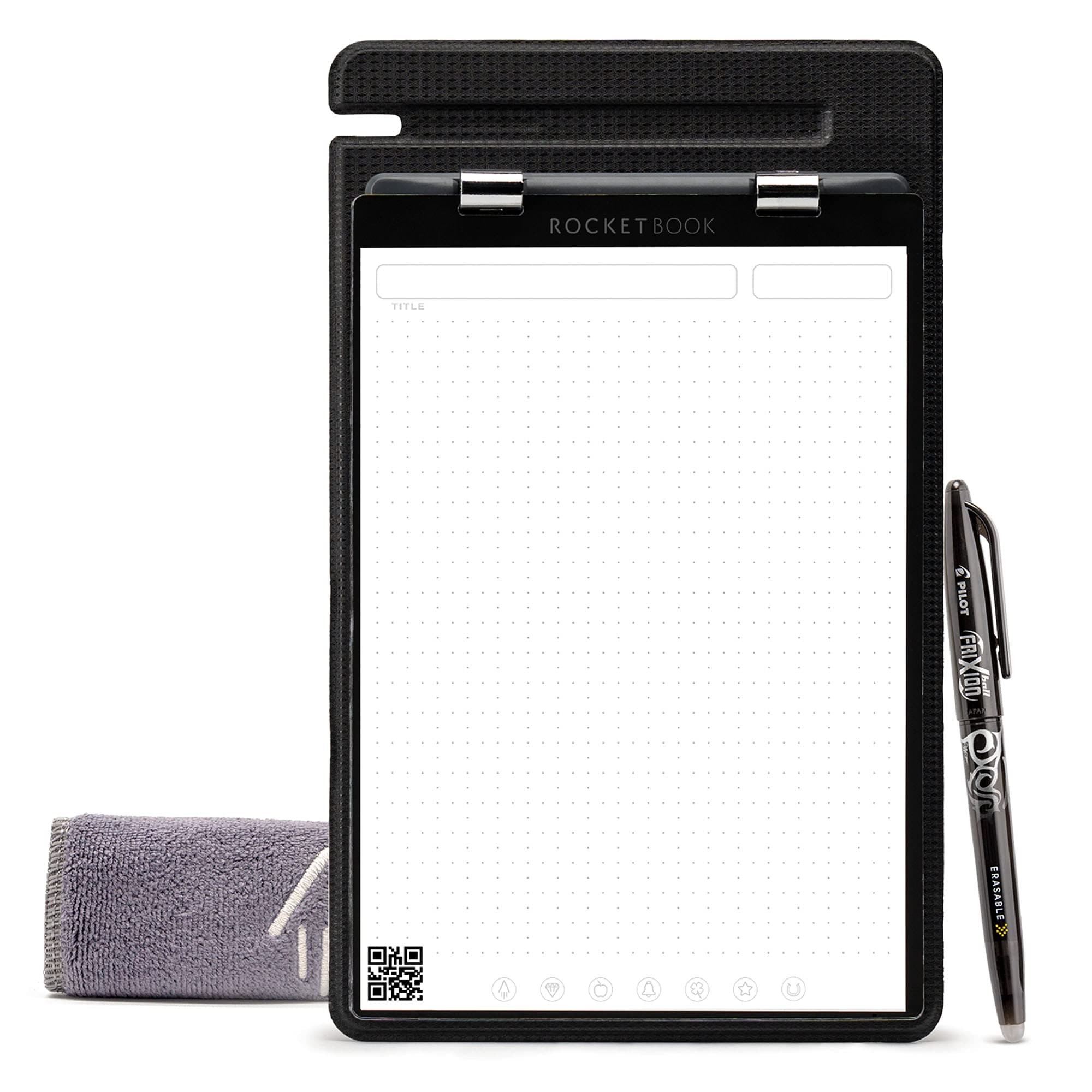 Orbit Legal Pad Executive - Smart REUsable Black, Lined/Dot-Grid