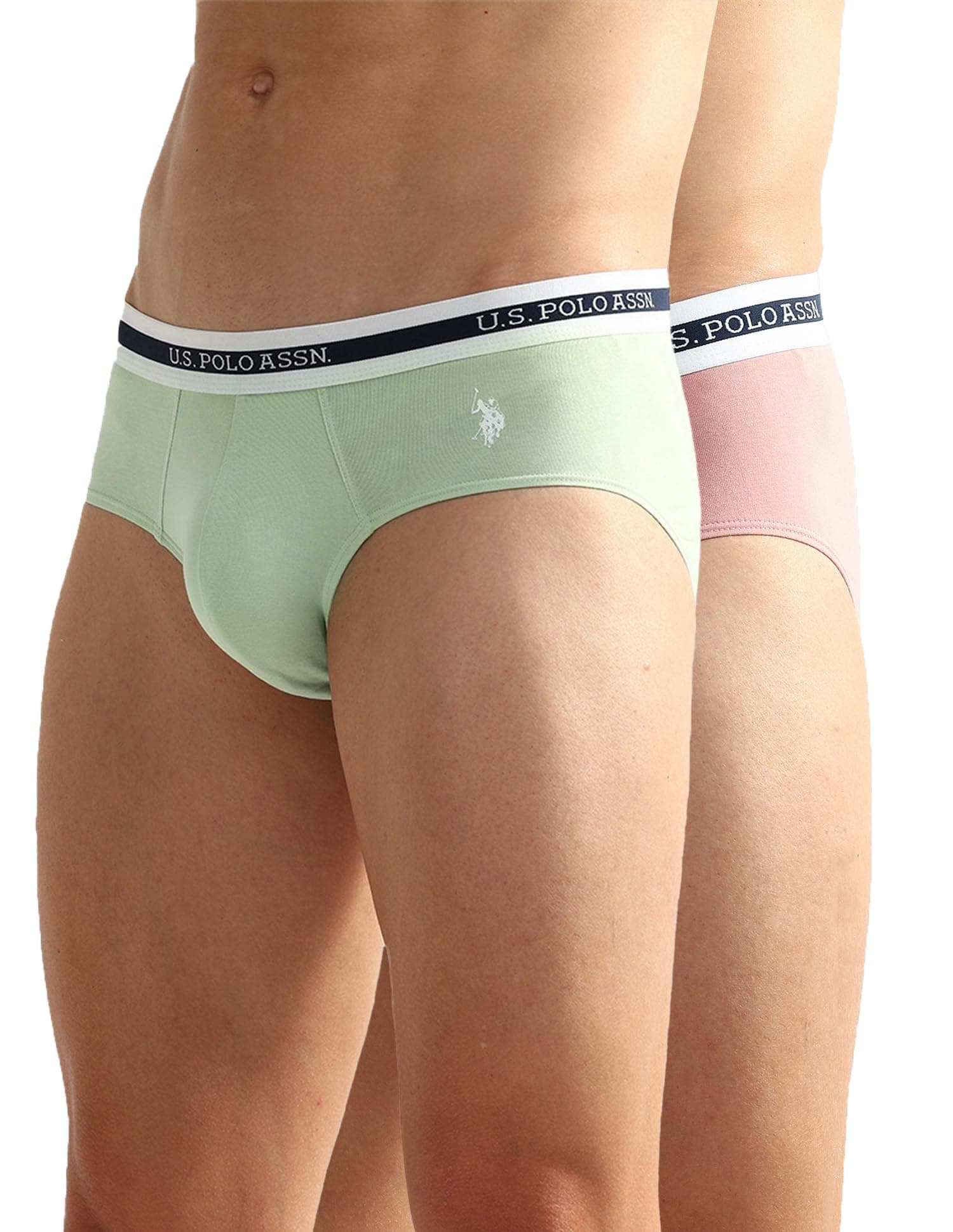 U.S. POLO ASSN. Men's Cotton Blend Classic Solid Briefs