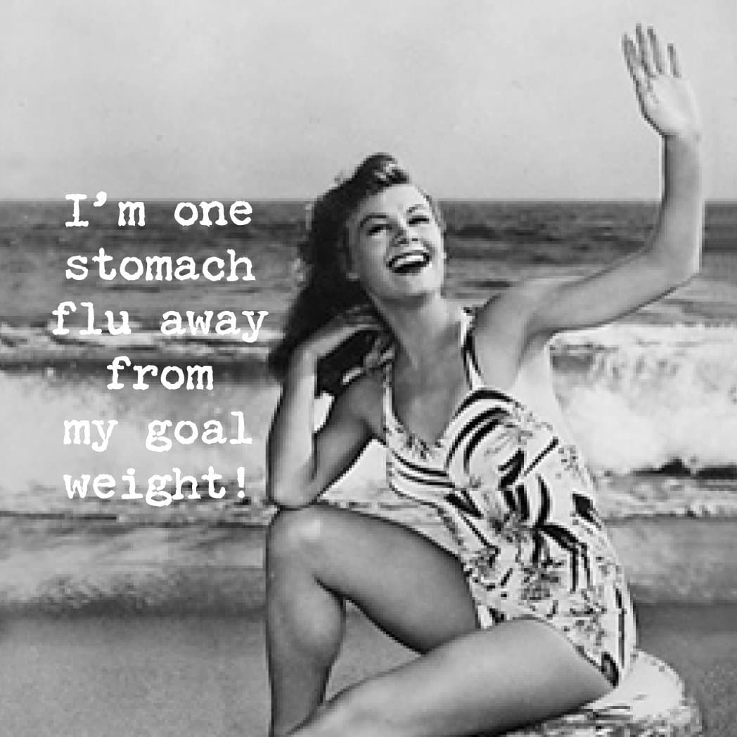 Trash Talk by Annie My Goal Weight Magnet