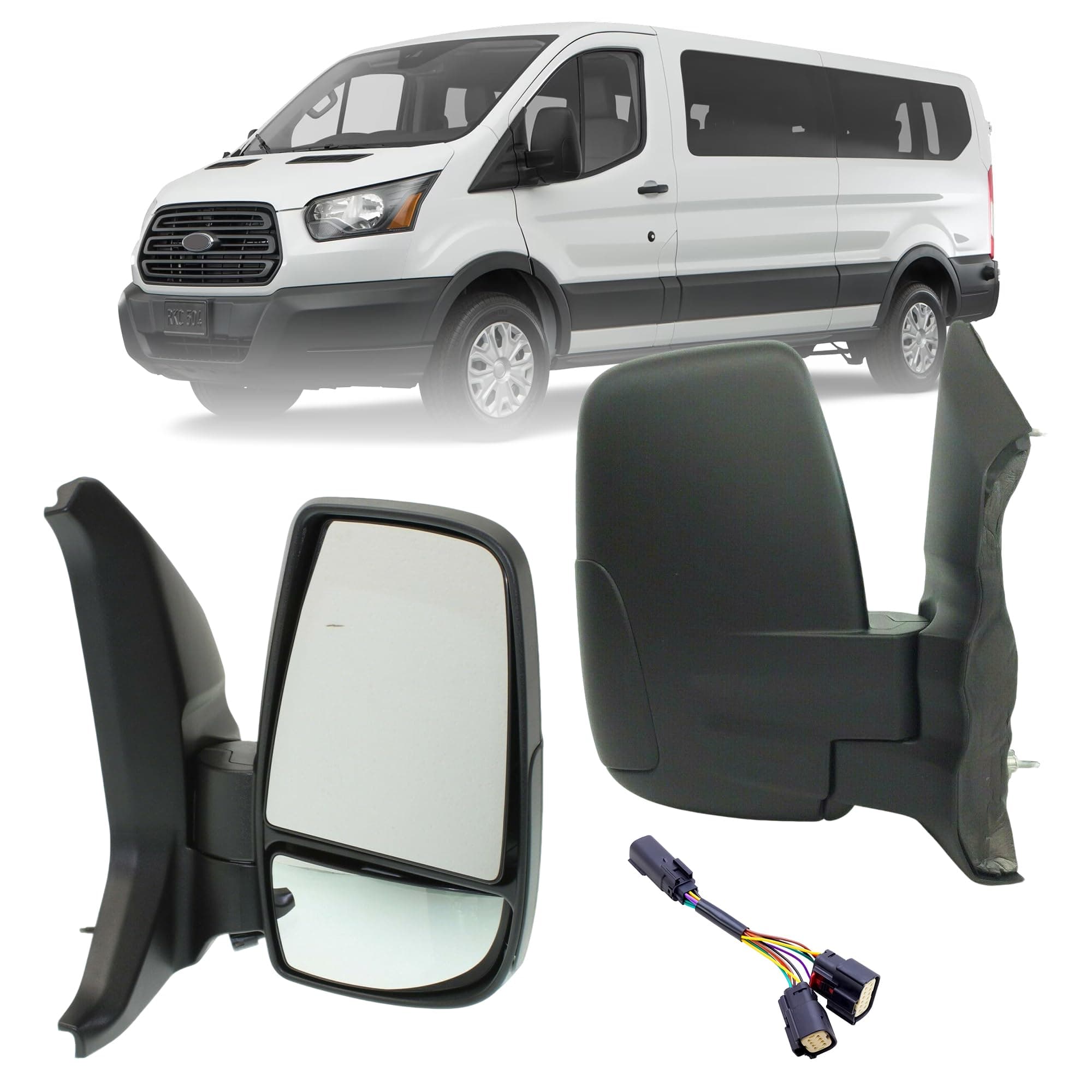 Replacement Passenger Right Side Door Mirror For Ford Transit T150 T250 T350 T350H from 2014 to Onward