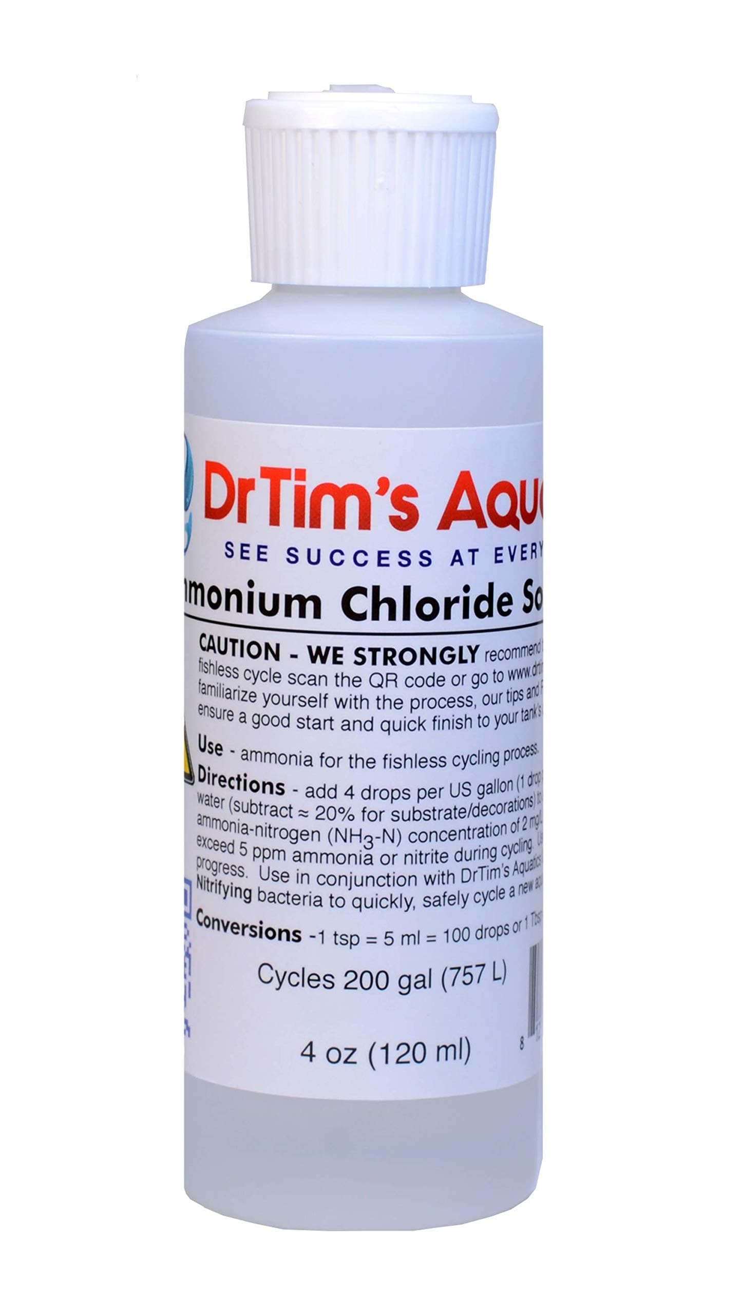 Dr Tims Ammonium Chloride Cycle New Aquariums 120ml