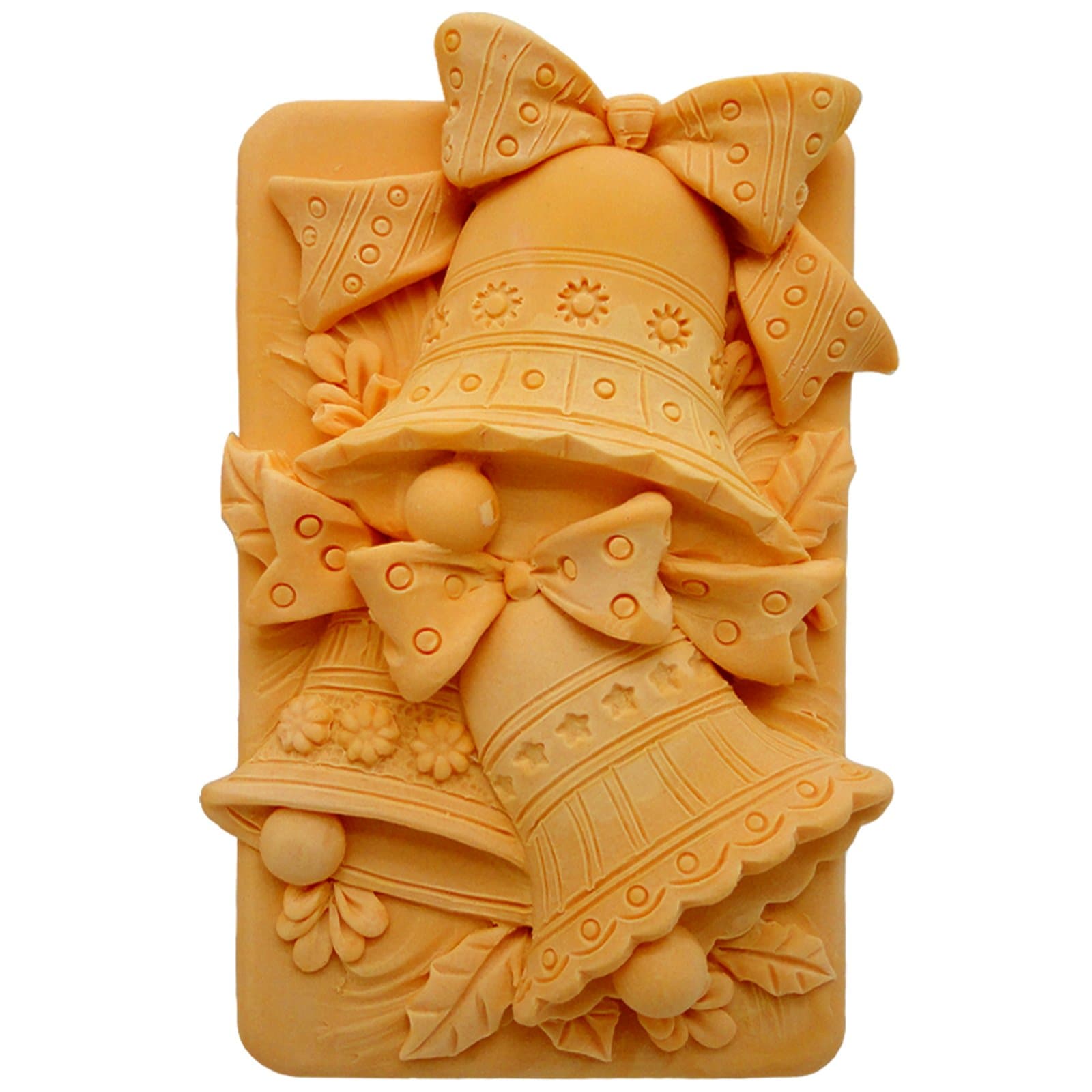 Jingle Bells - Soap/Candle/Polymer/Clay/Cold Porcelain 2D Silicone Mold FBA