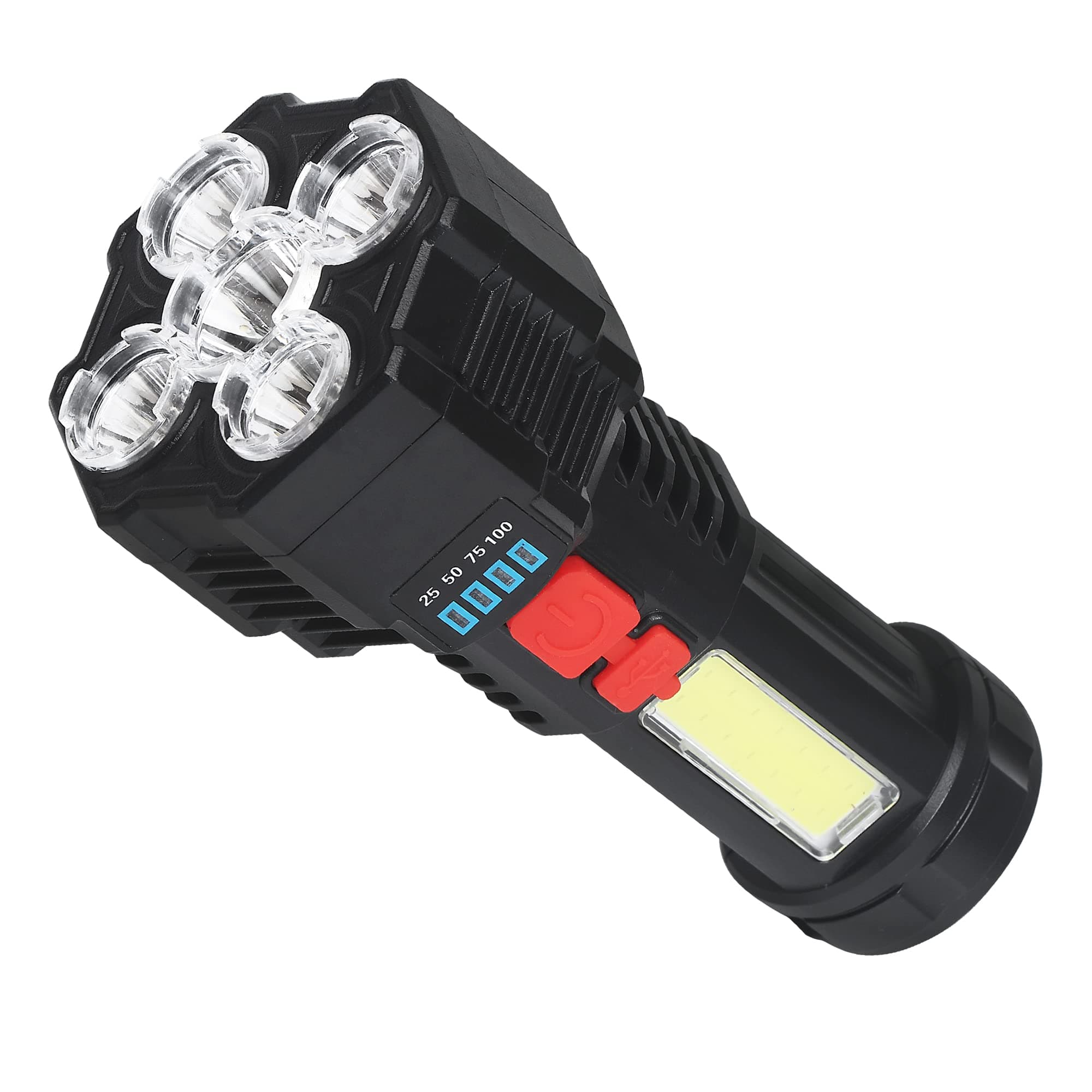 USB Rechargeable Mini Pocket Torch Light for Emergency (F-T25_5LED)