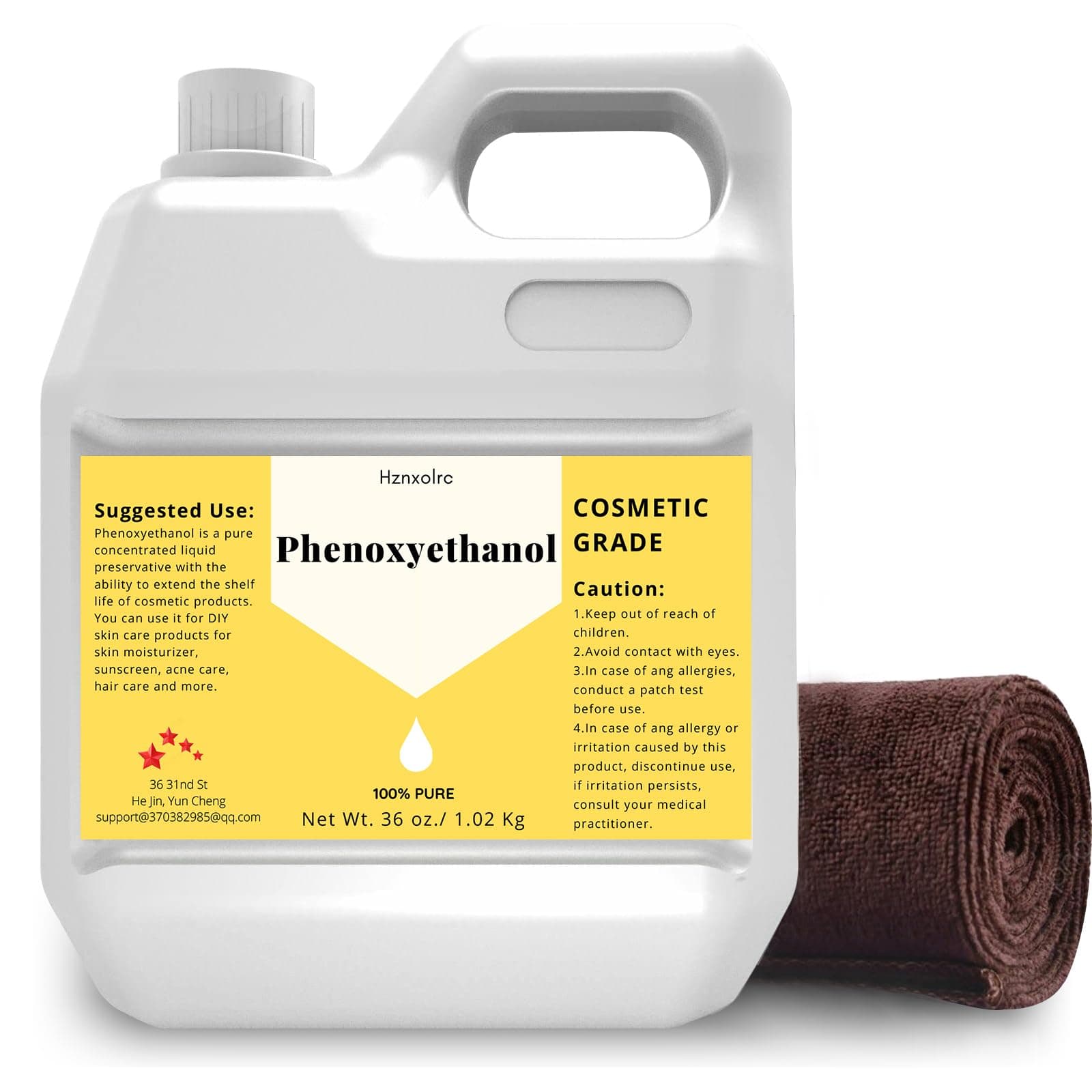 36 oz (40.8 floz) Phenoxyethanol Preservative Liquid, Premium Liquid Preserva...