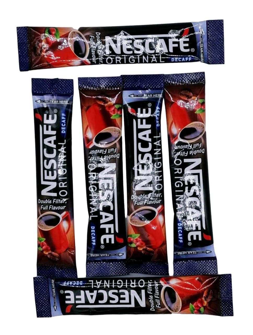 50 x 2g NESCAFE Original DECAFF Instant Coffee Sticks Decaffeinated Sachets Packs