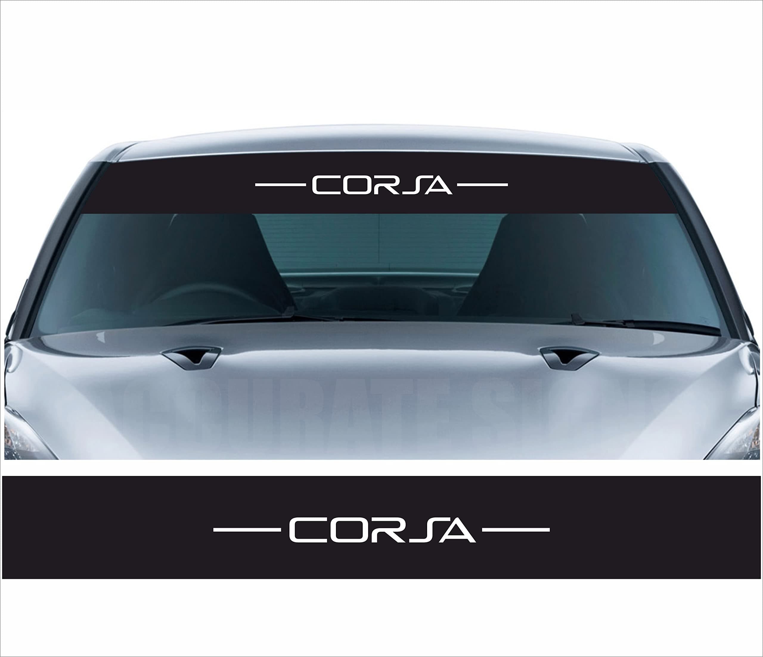 Sunstrip for Corsa 1400 x 200mm Windscreen banner Graphics Decals Sticker