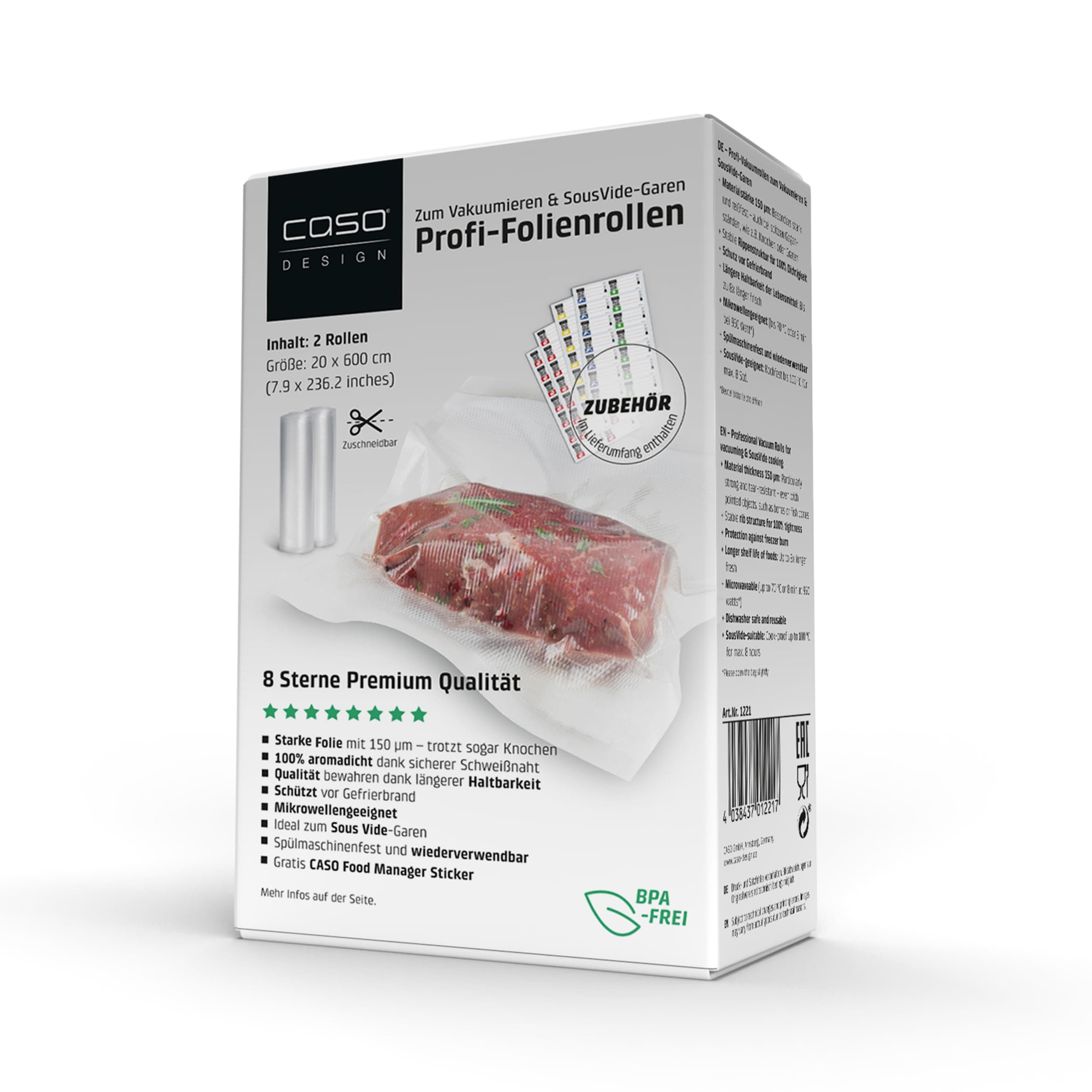 1221 food storage bag Transparent