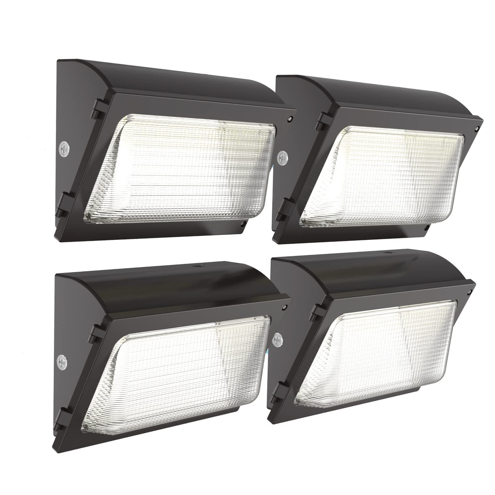 120W LED Wall Pack Light 4Packs with Glass Lens