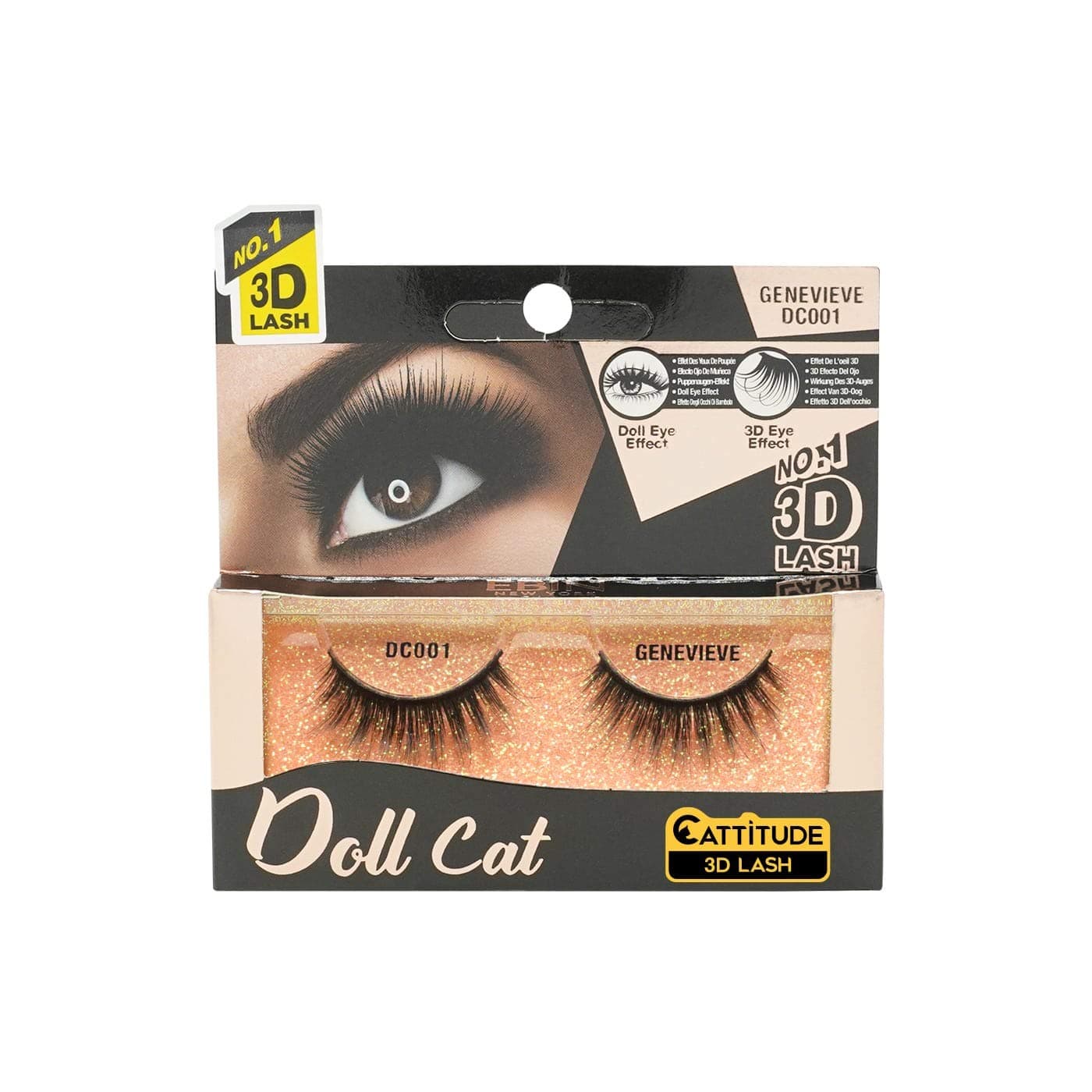 CATTITUDE 3D LASHES Genevieve Doll Cat